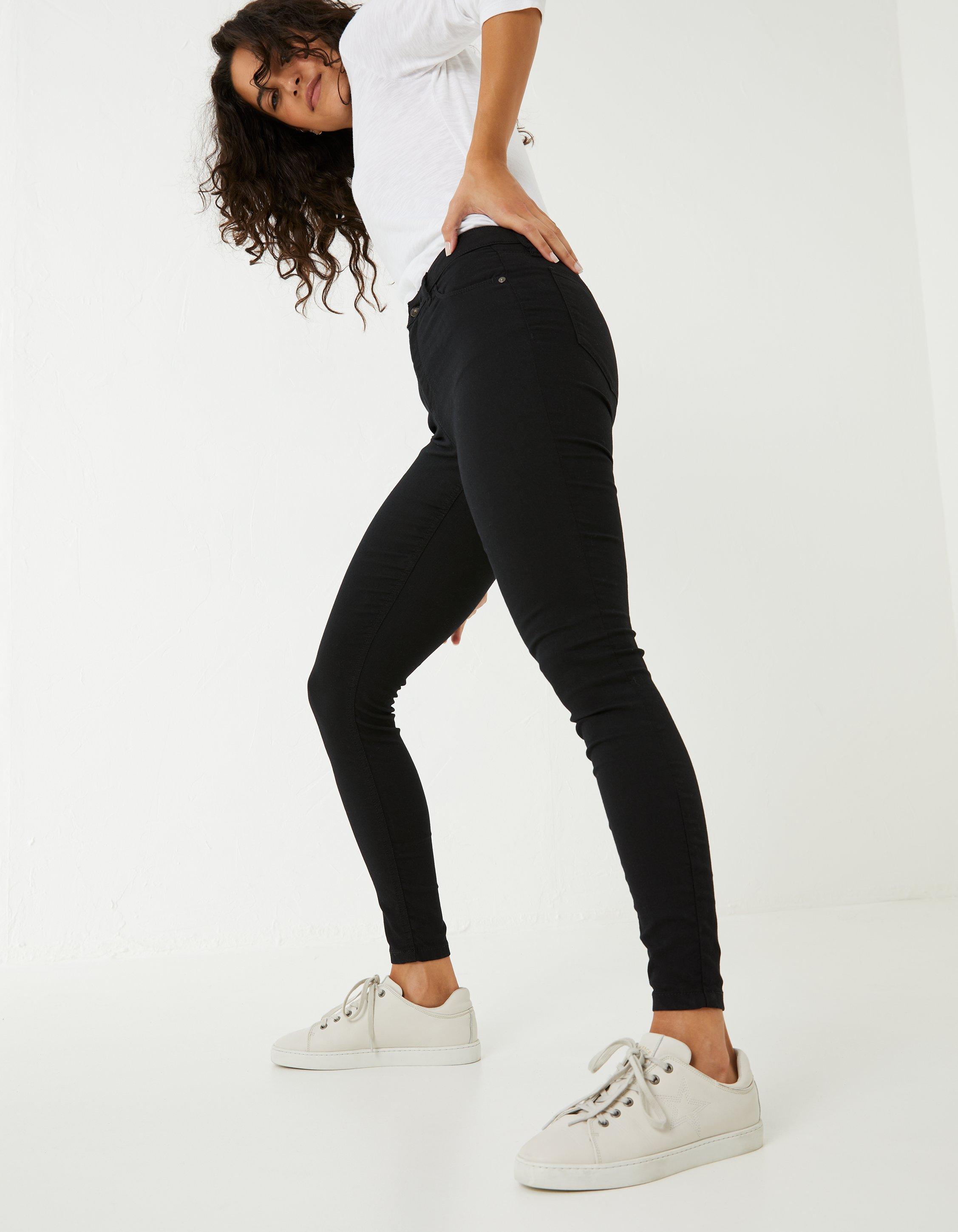 Black Five Pocket Jeggings, FatFace.com