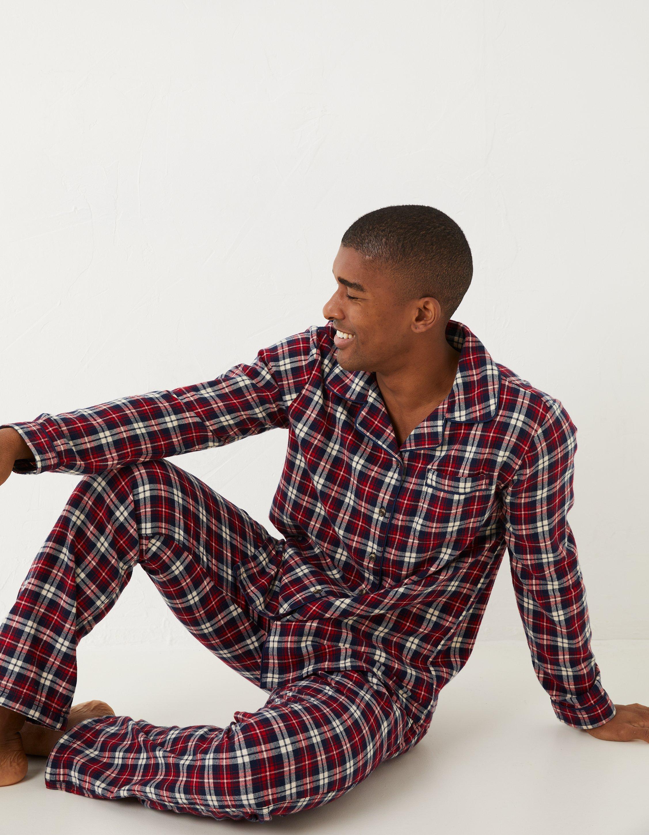 Red tartan pyjamas discount family