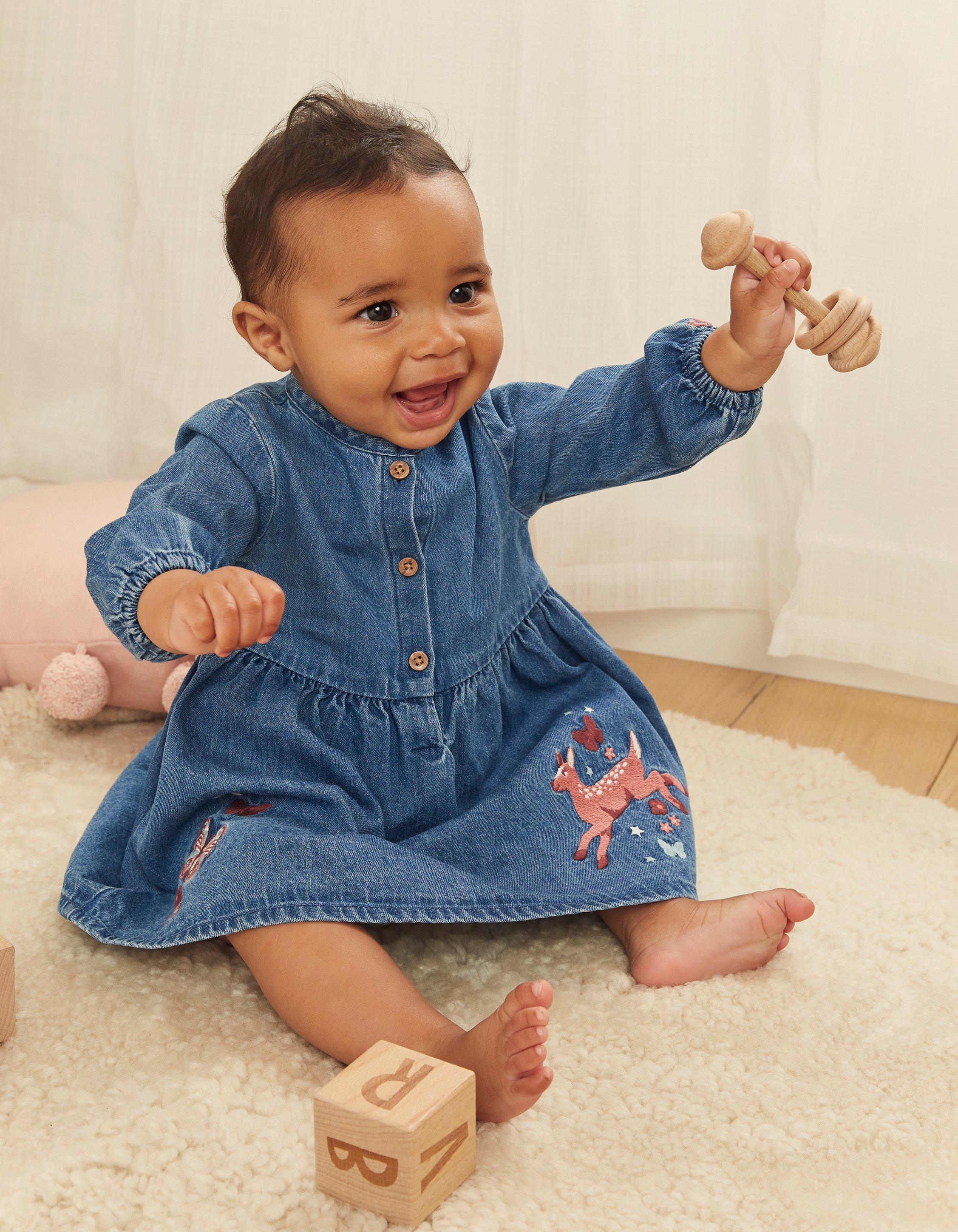 Ralph lauren baby deals girl denim dress