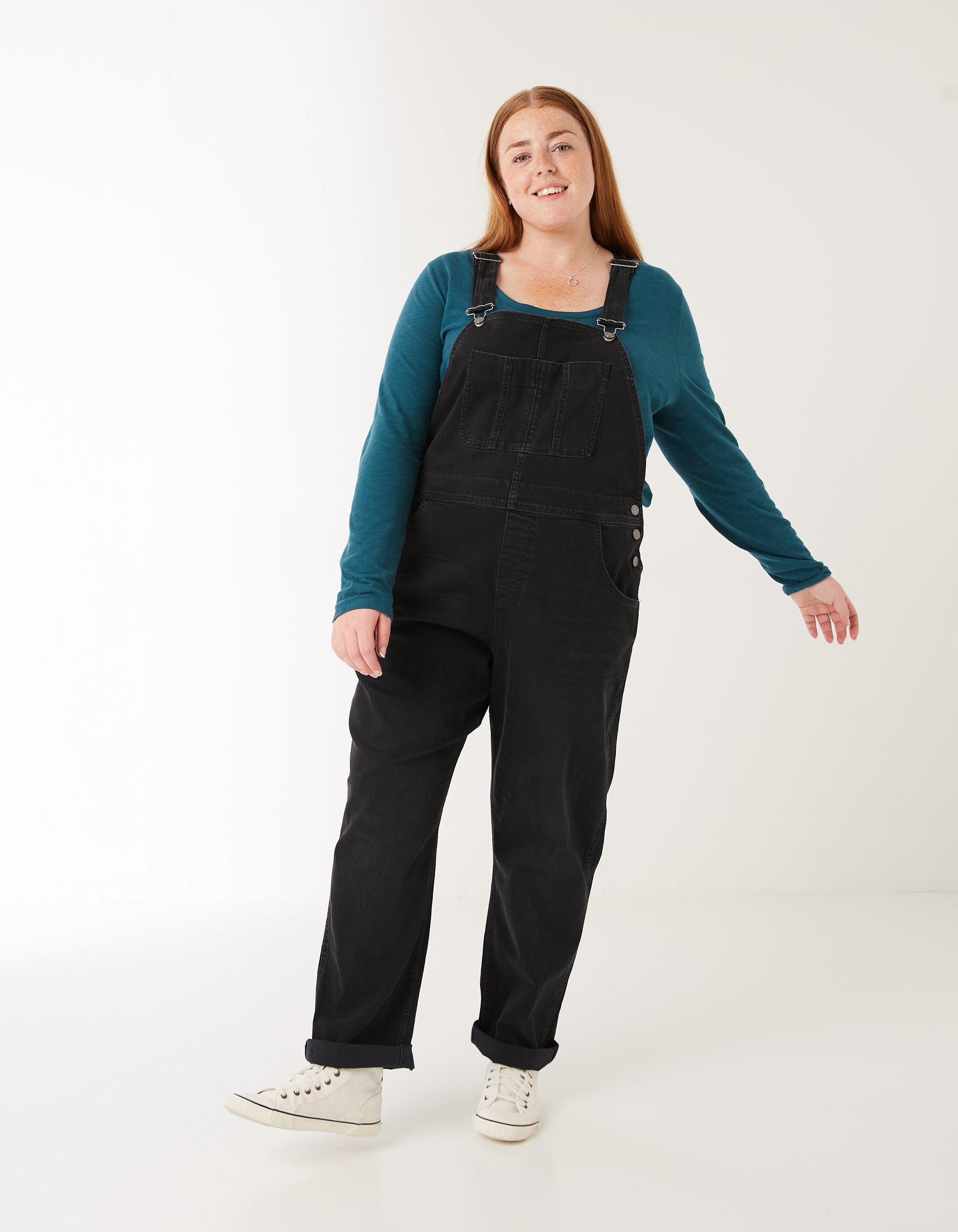 Fatface dungarees sale black