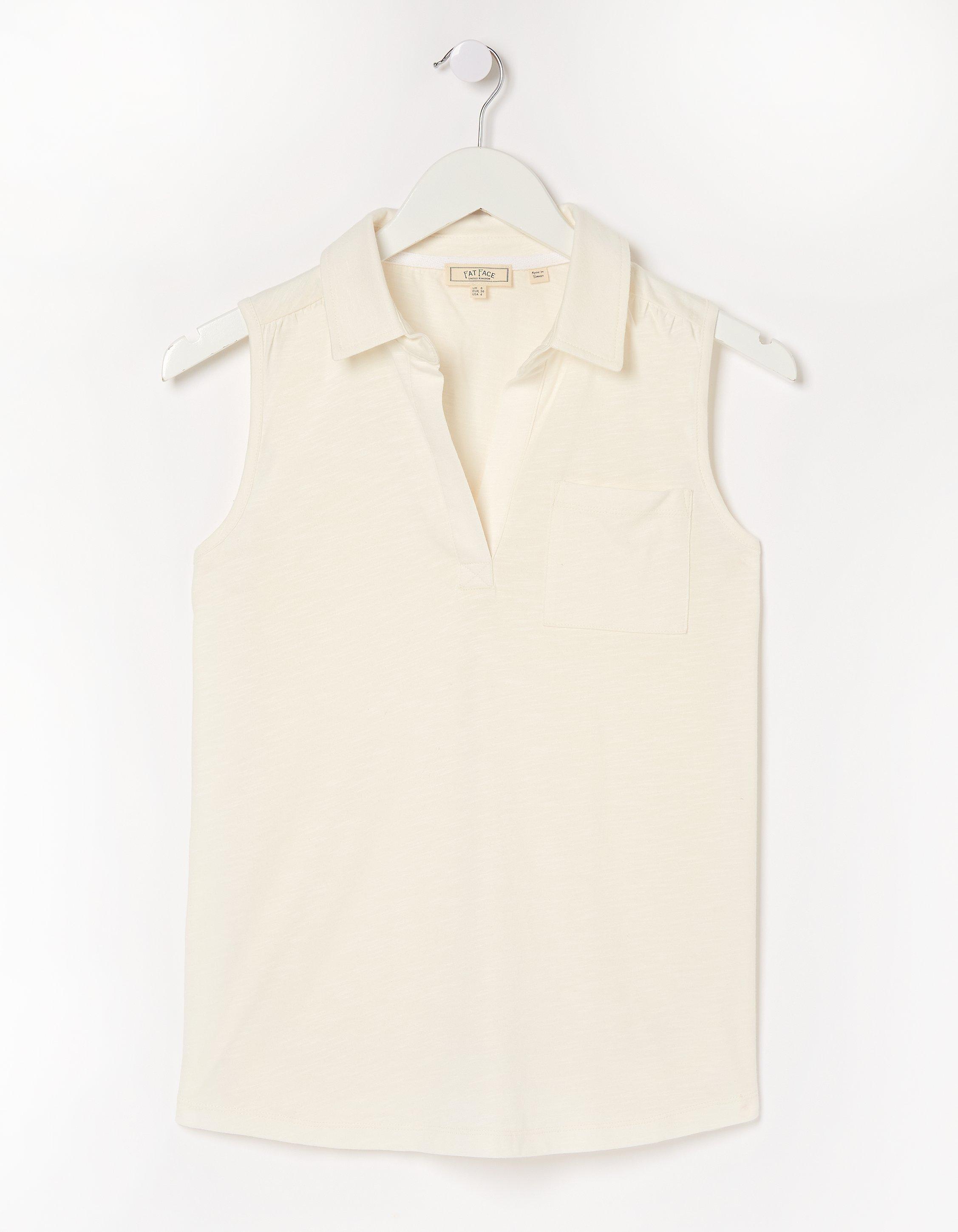 Women's cotton outlet sleeveless polo shirts