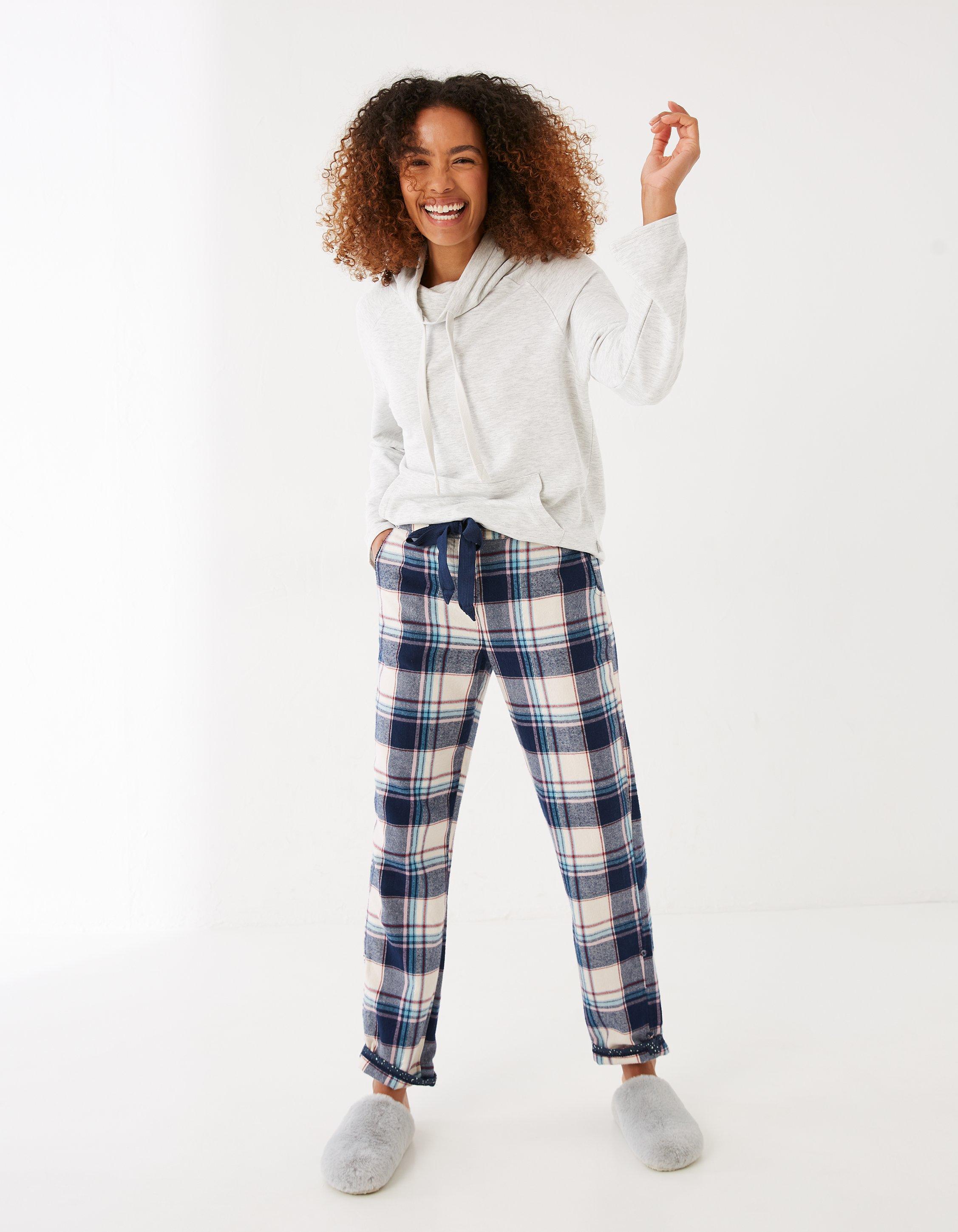 Womens Checked Pyjama Bottoms