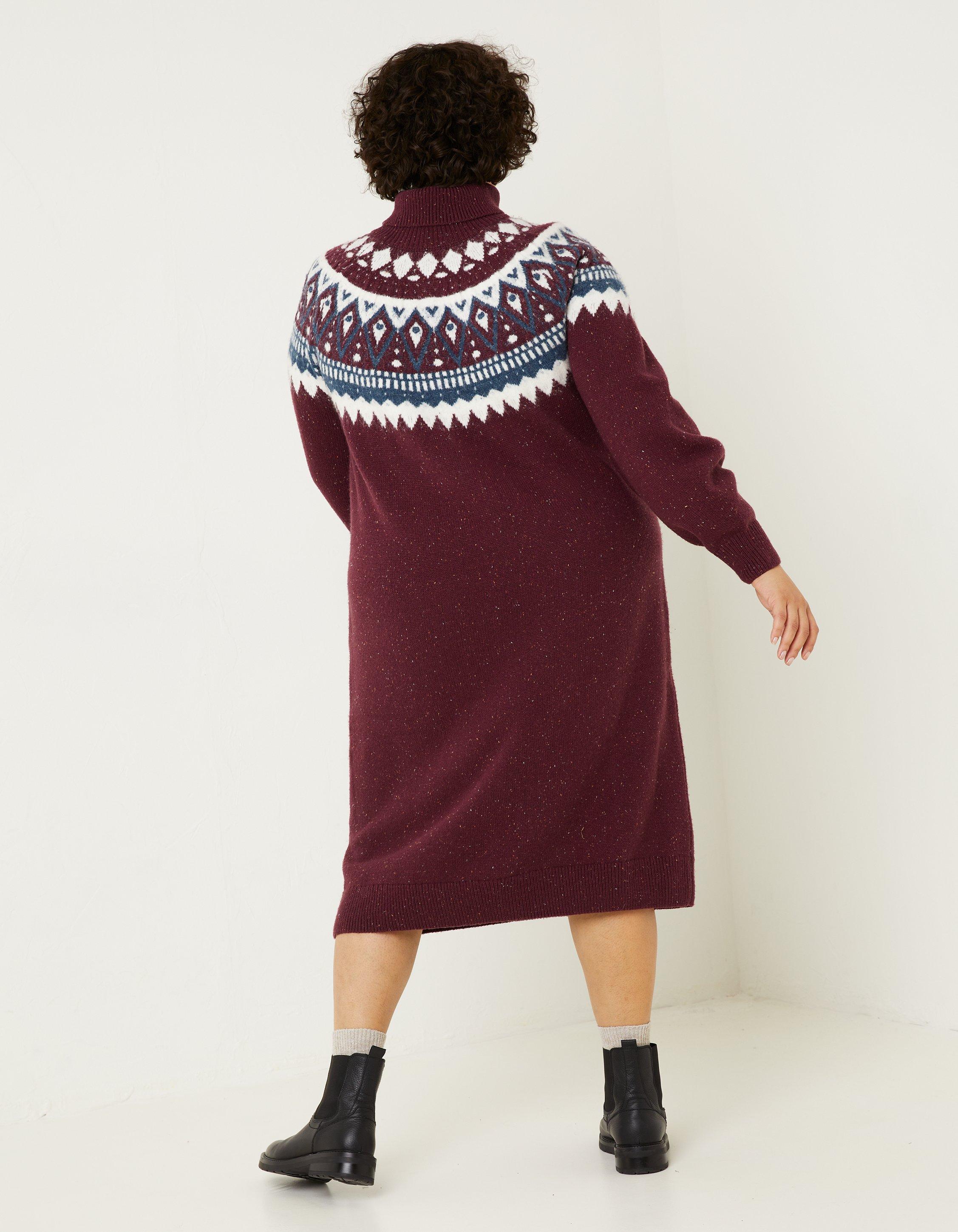 madewell fair isle sweater dress