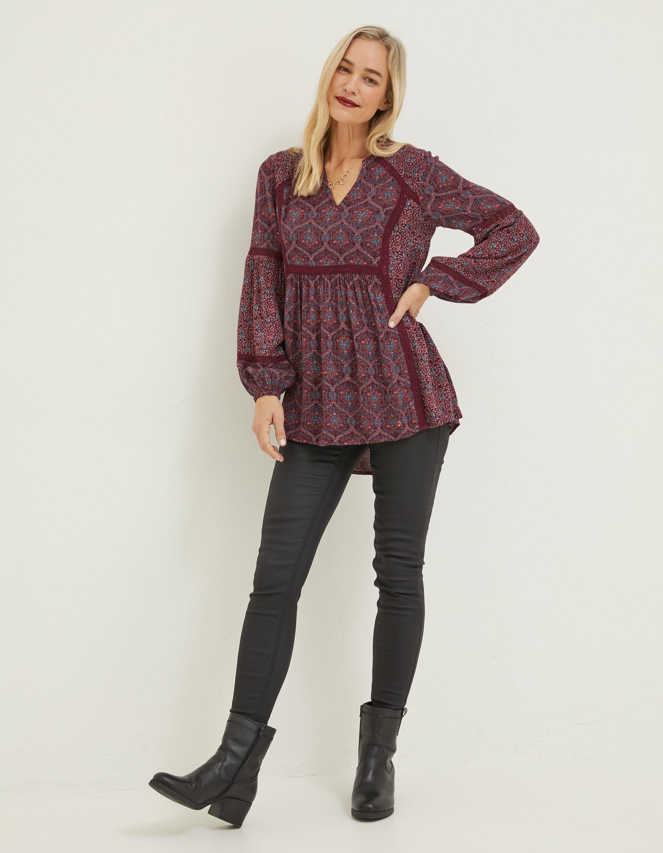 Bradwell Vine Longline Blouse