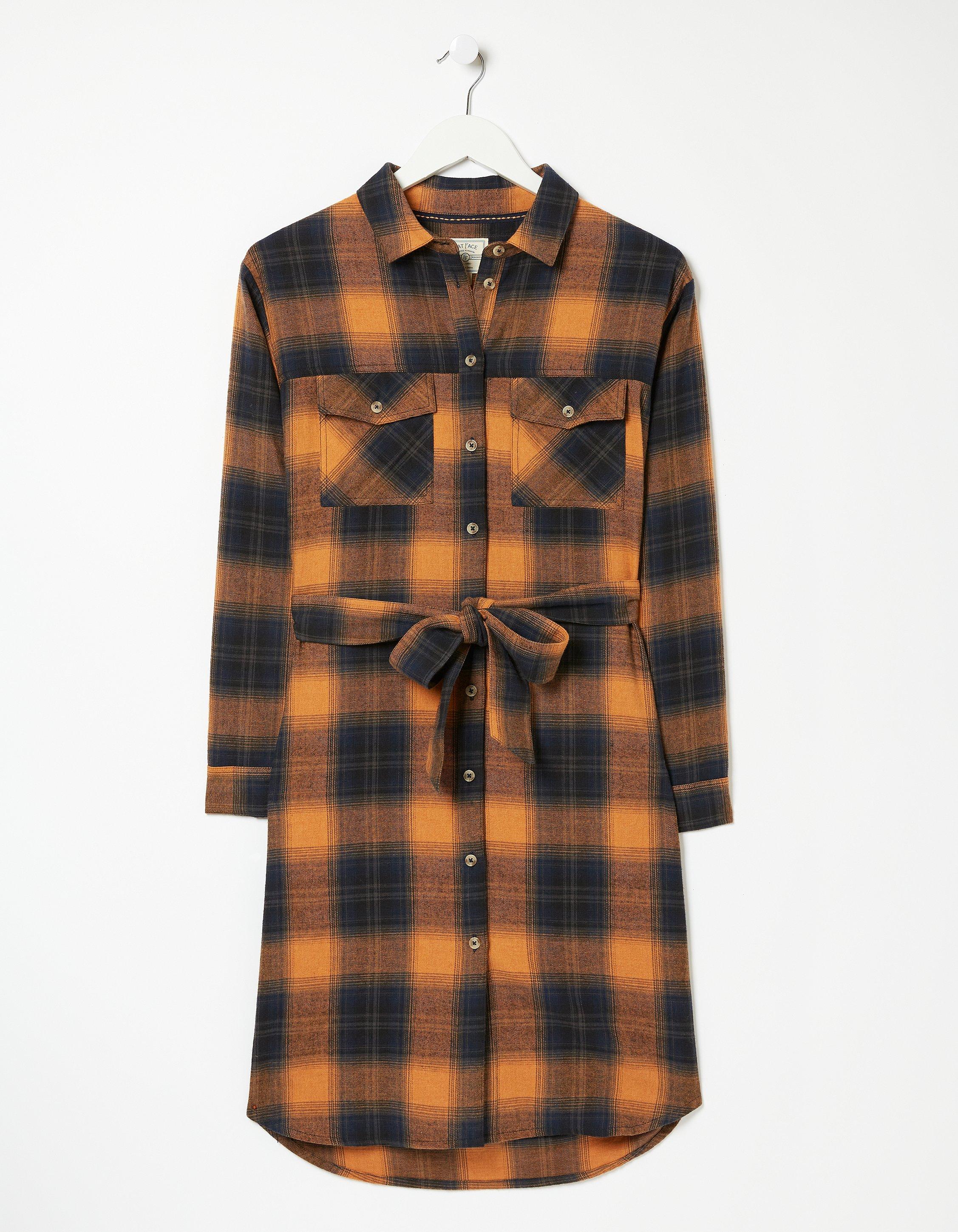 Fat face rachel outlet check dress