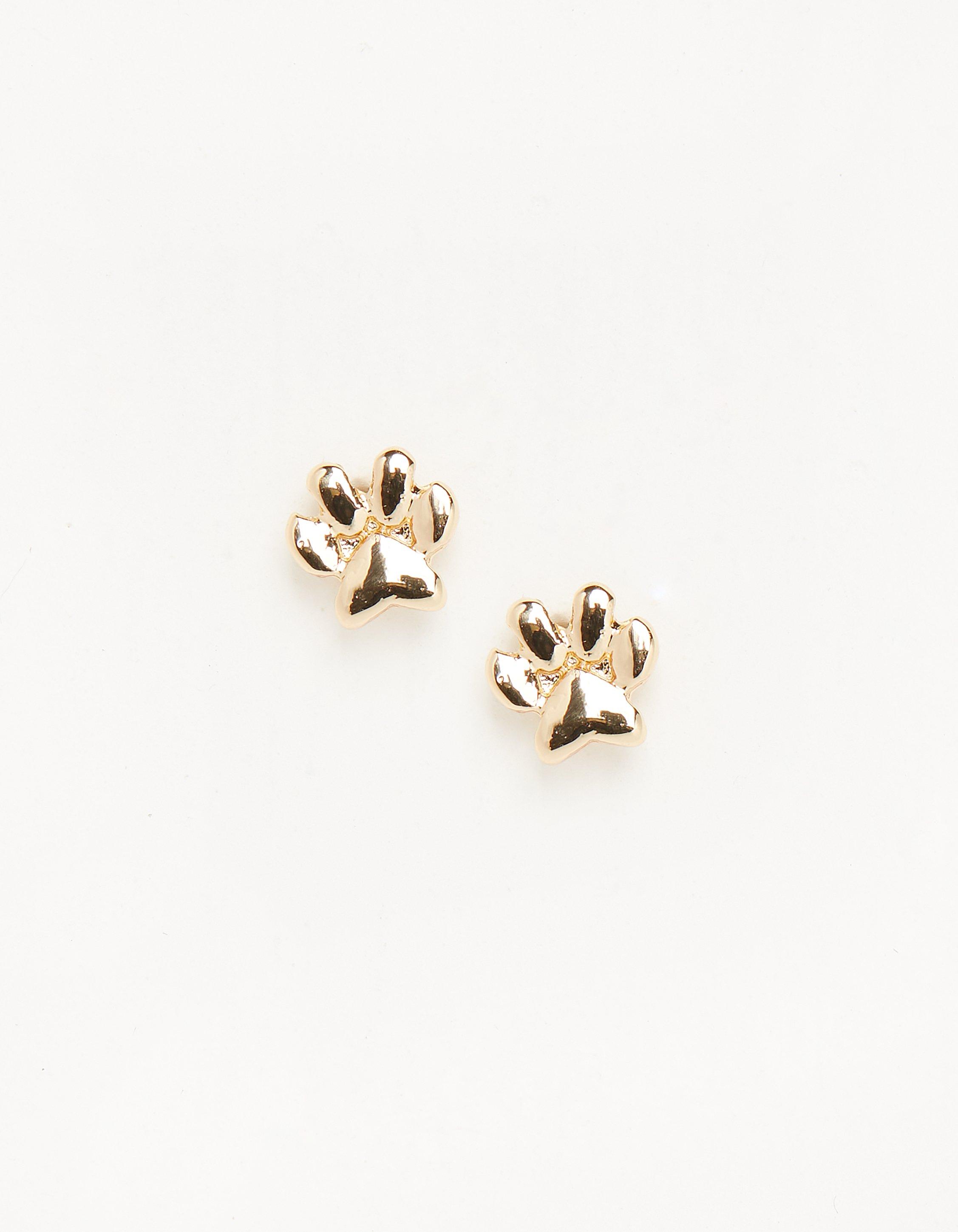 Paw on sale stud earrings