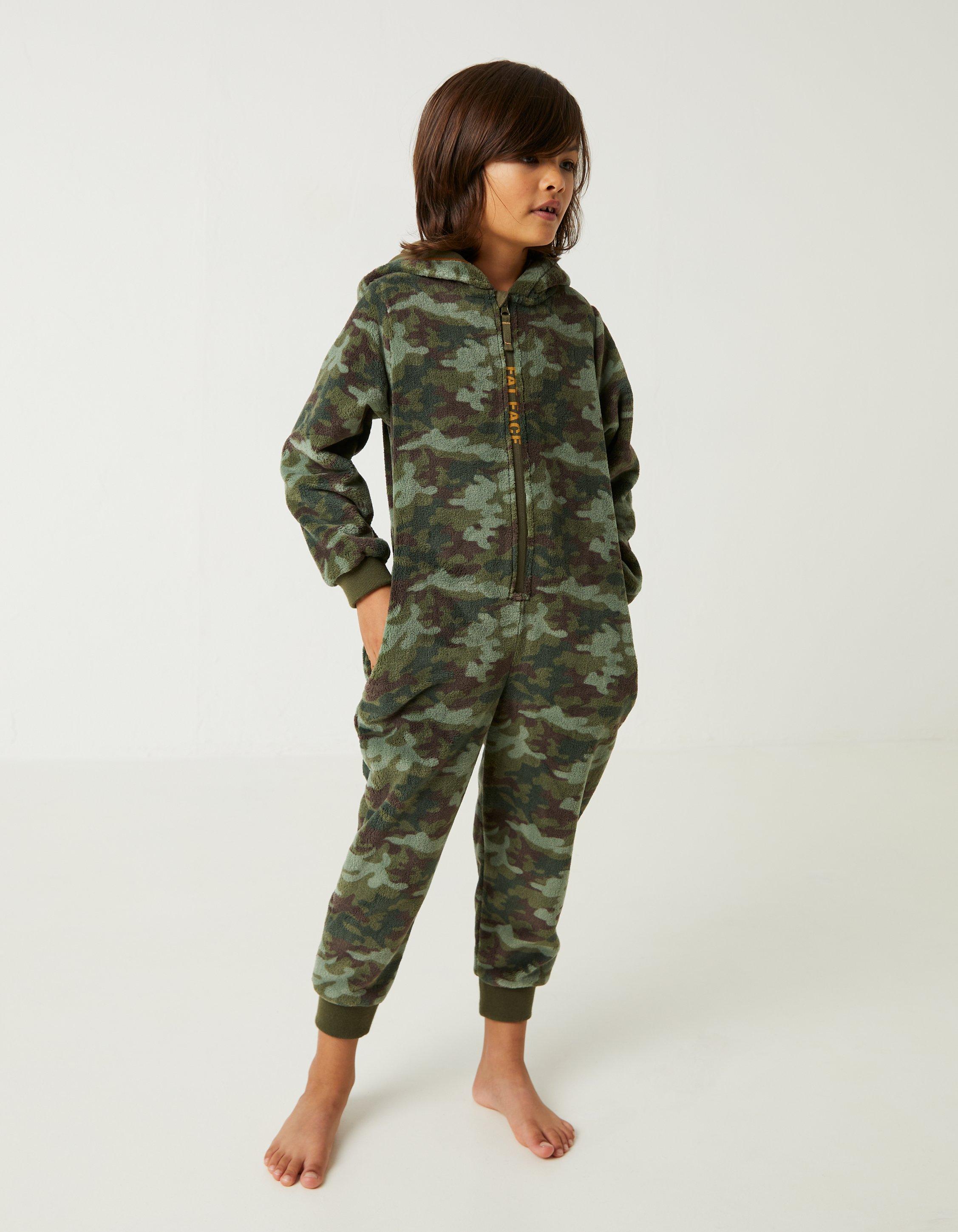 Camo Onesie Nightwear Loungewear FatFace