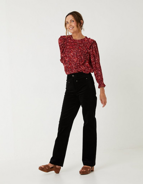 Paige Cord Wide Leg Trousers