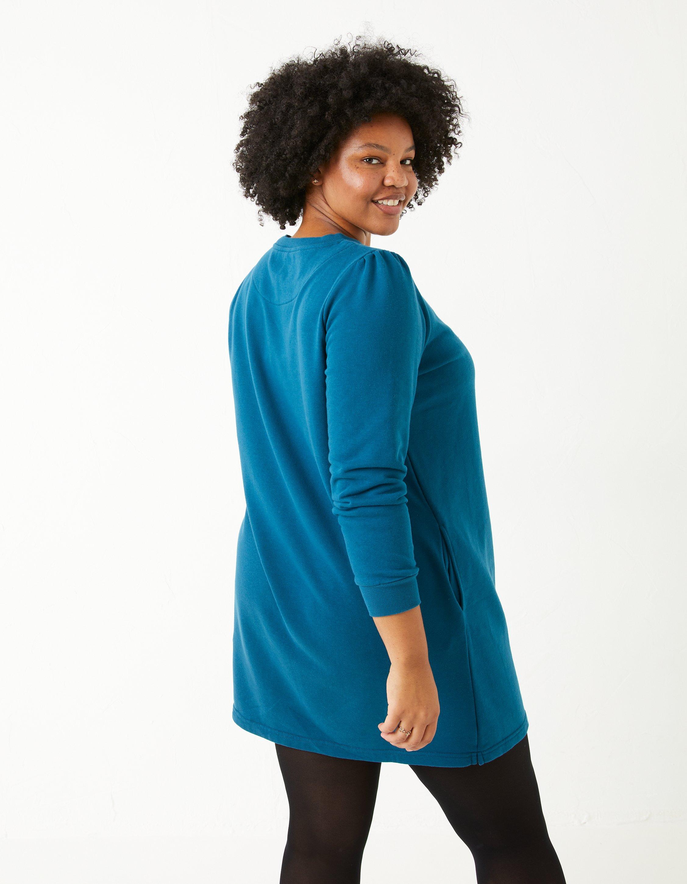 Turquoise Tunic Sweater Dress