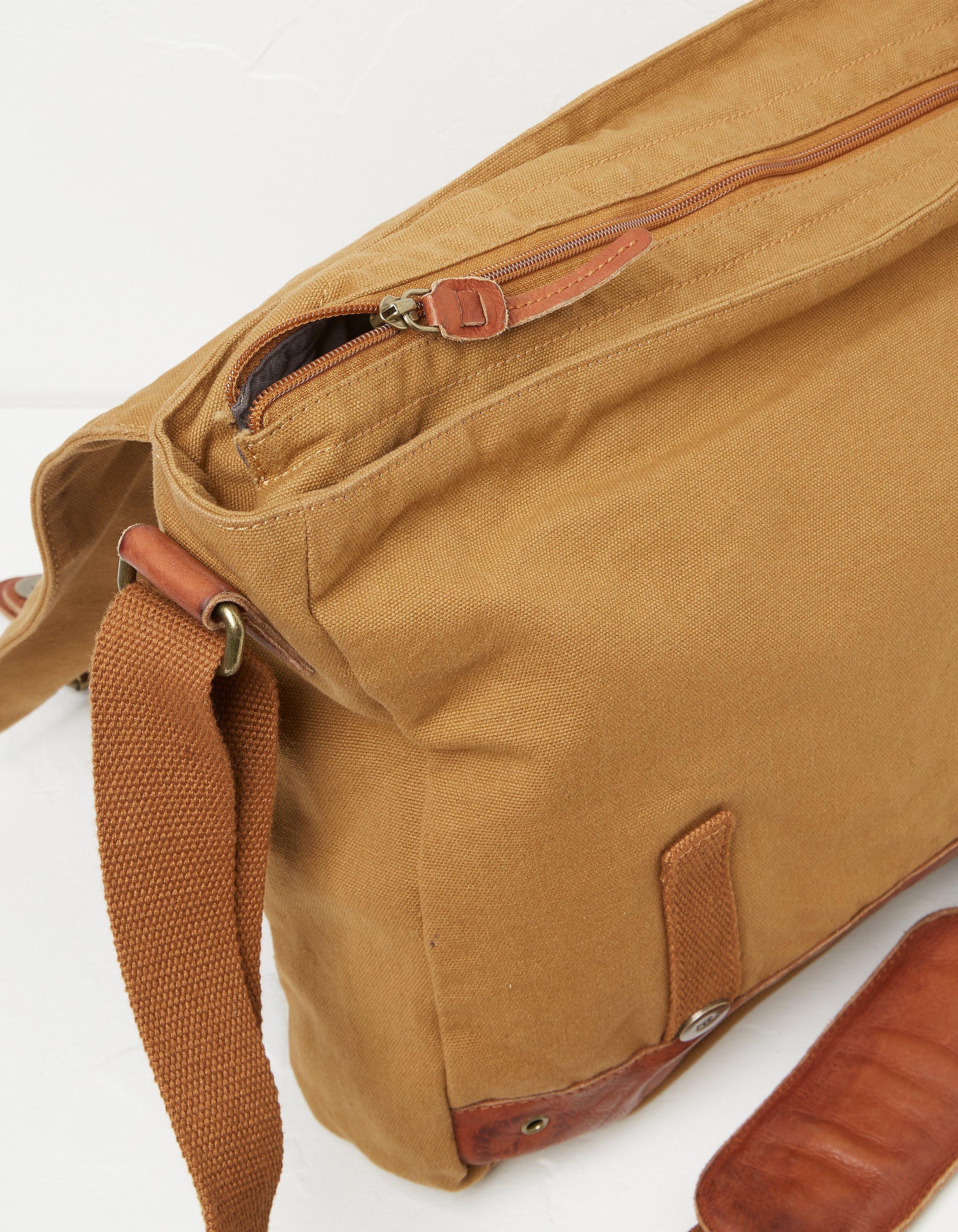 Mens shop canvas messenger