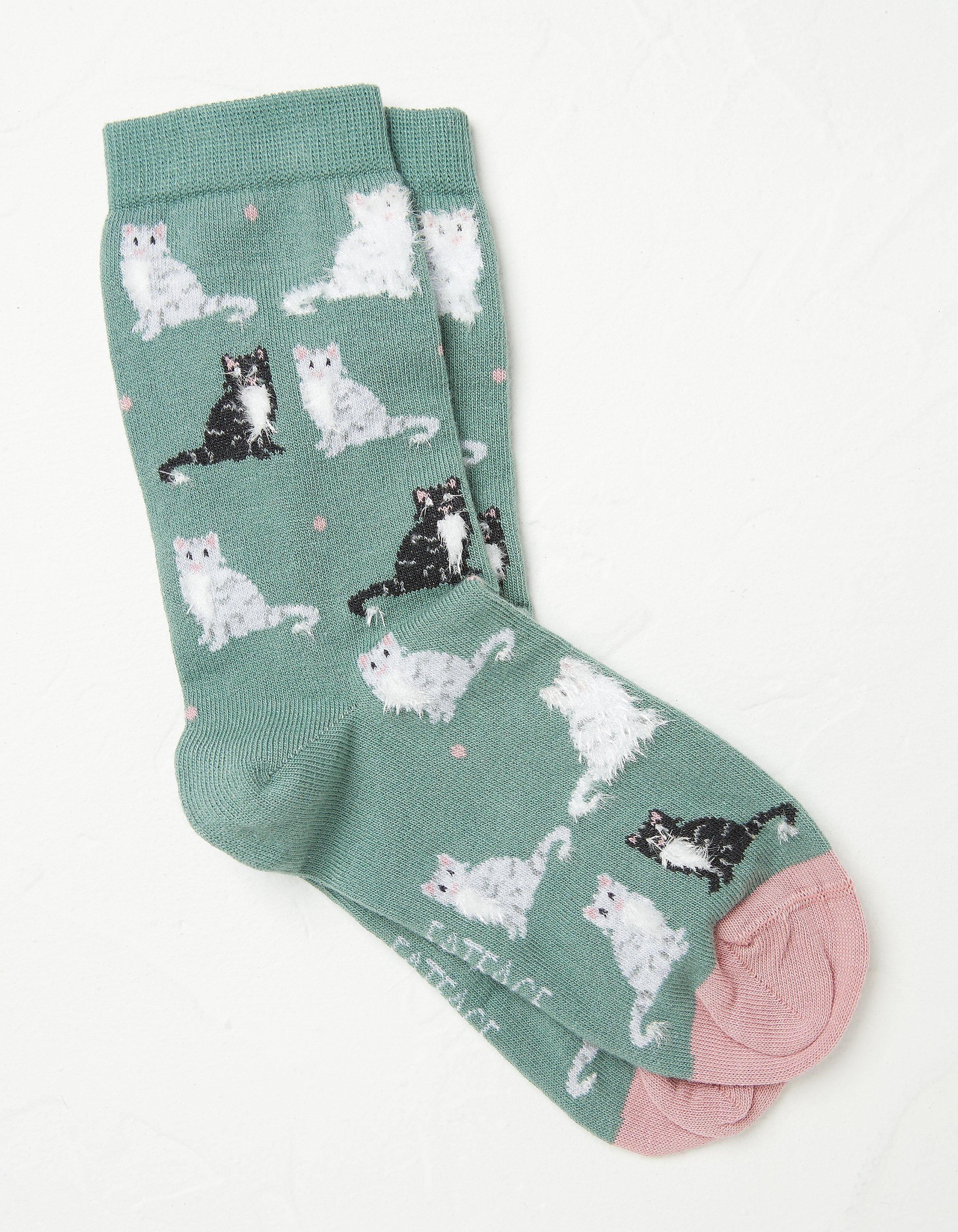 One Pack Fluffy Cat Socks