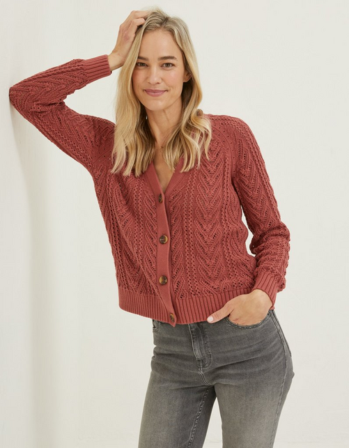 Lucy Cable Knit Cardigan