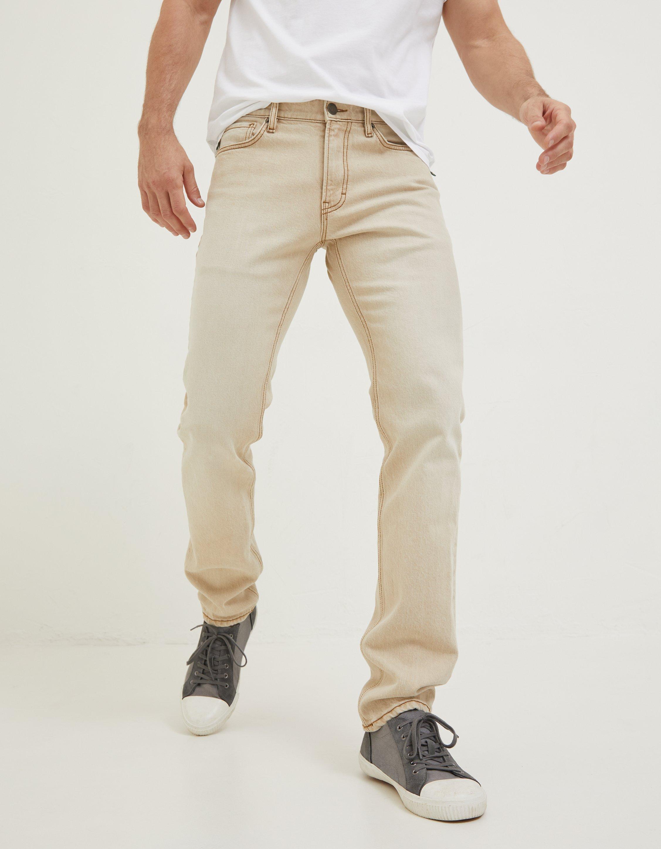 Beige denim hot sale