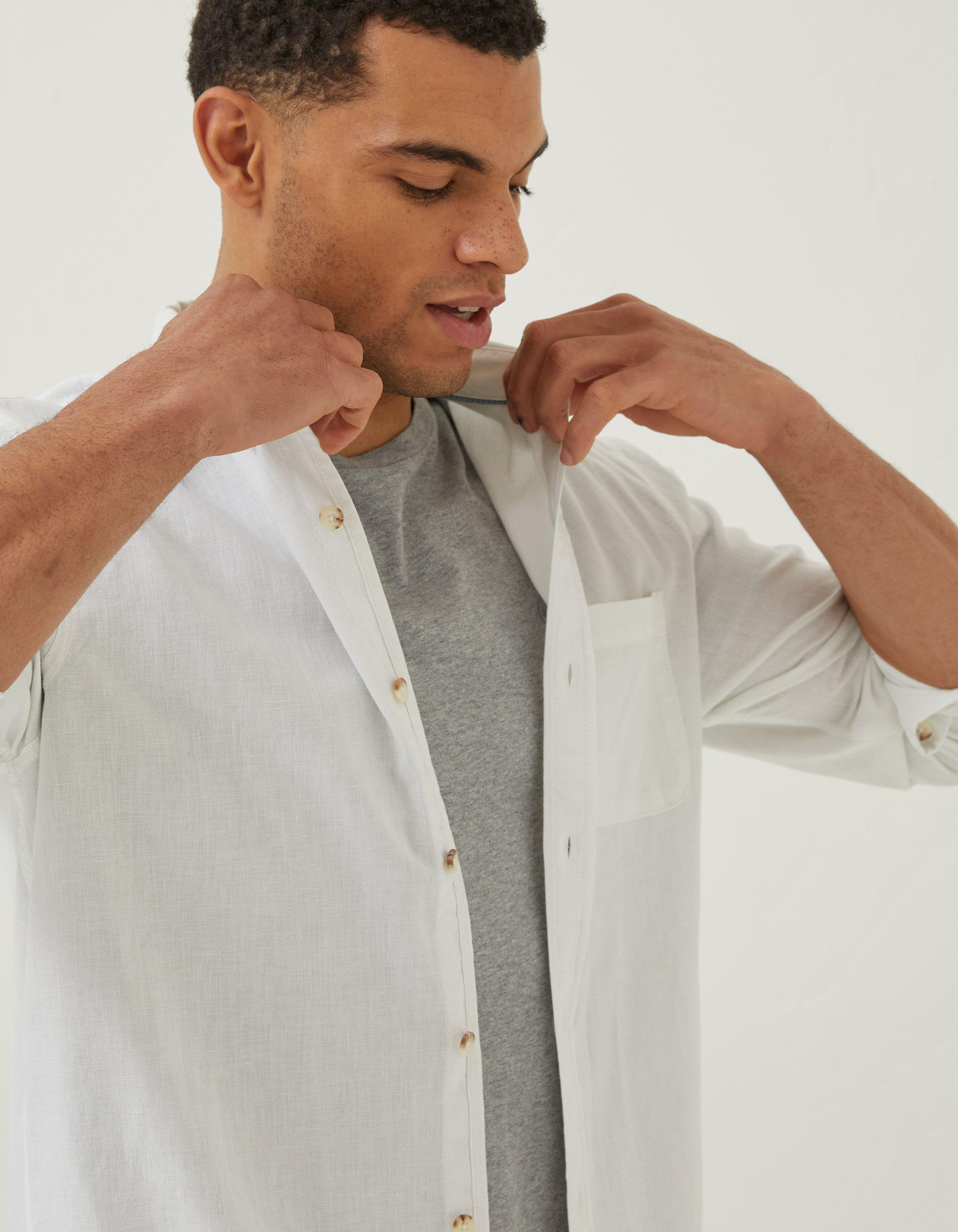 Linen Cotton Short Sleeve Shirt