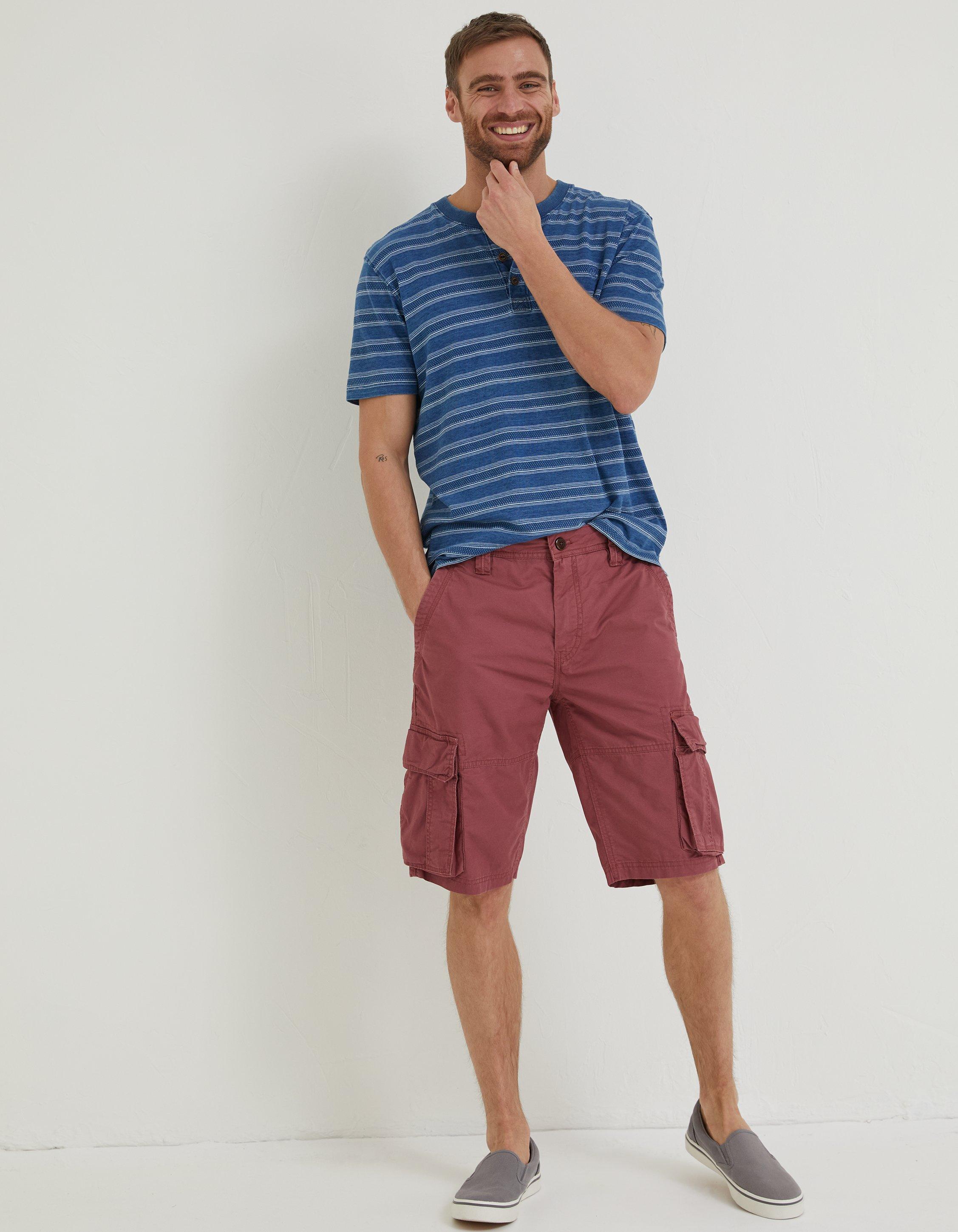 Burgundy sales cargo shorts