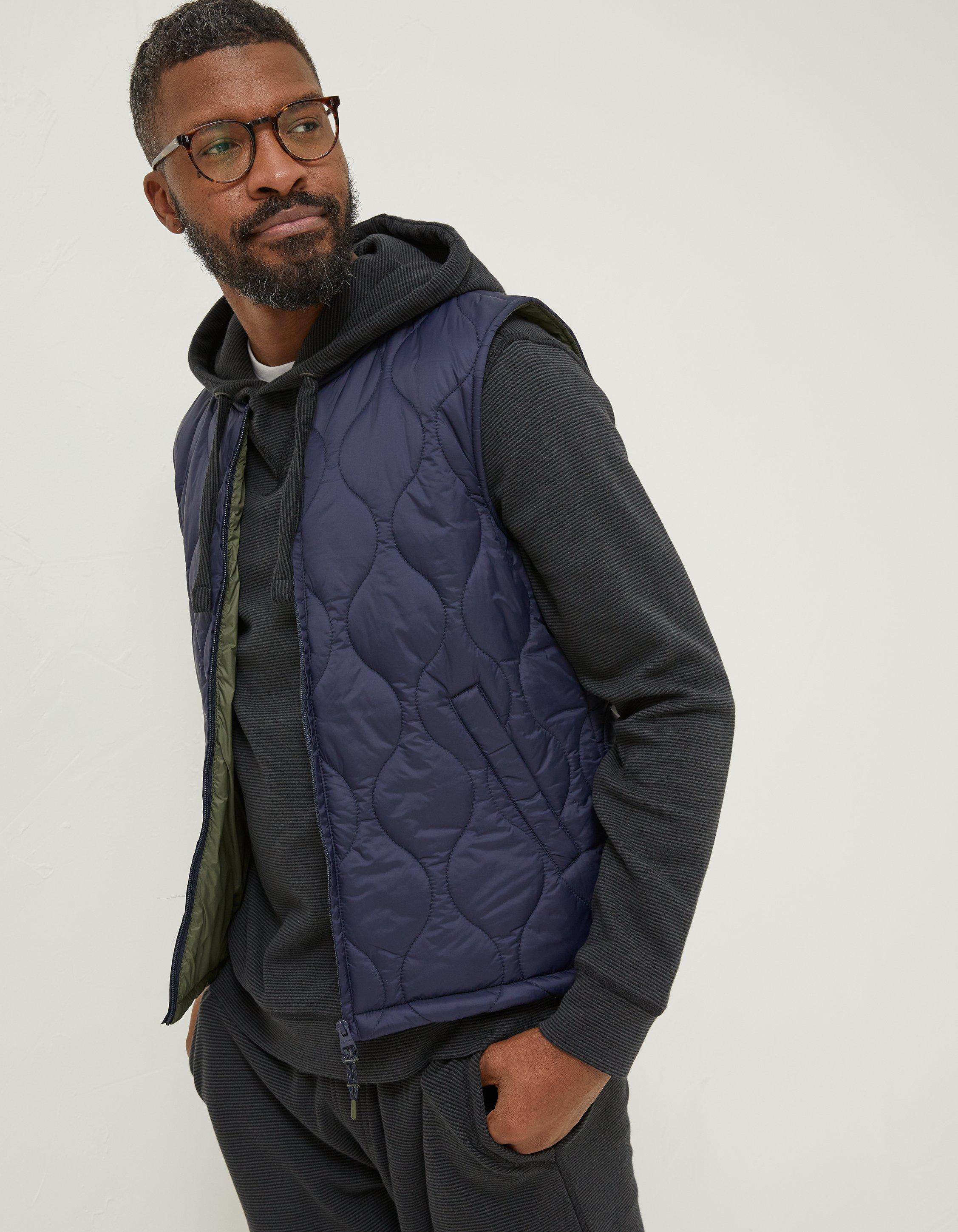 Mens sales quilted gilet