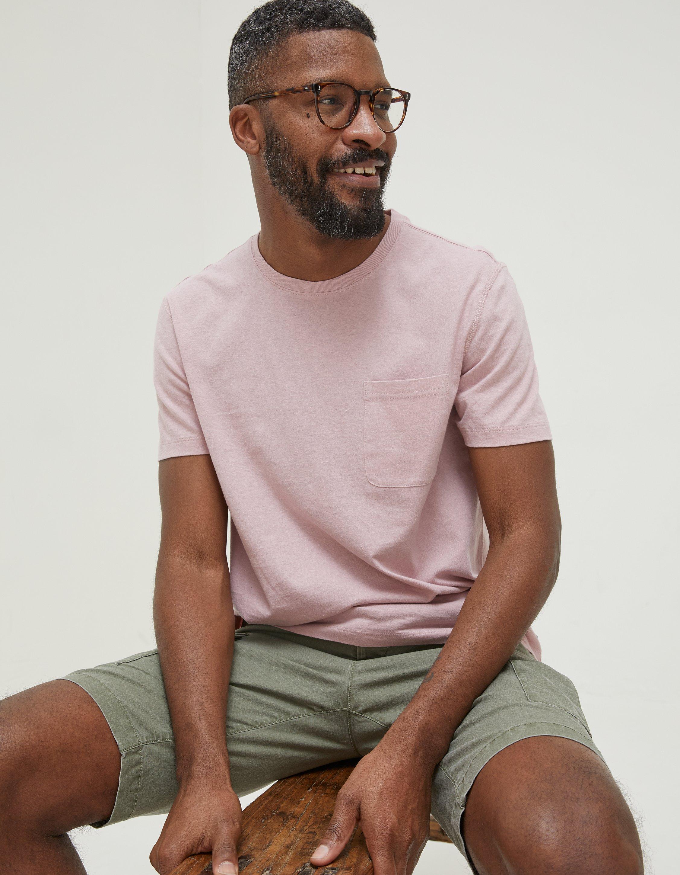 Cotton-linen pocket t-shirt - Man