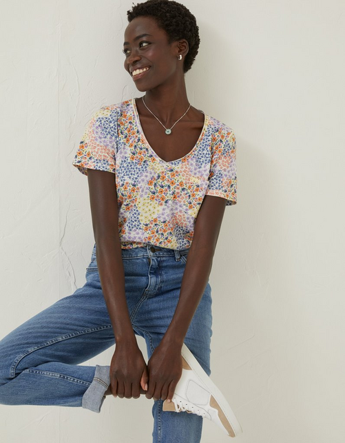 Maggie Meadow Patchwork Tee