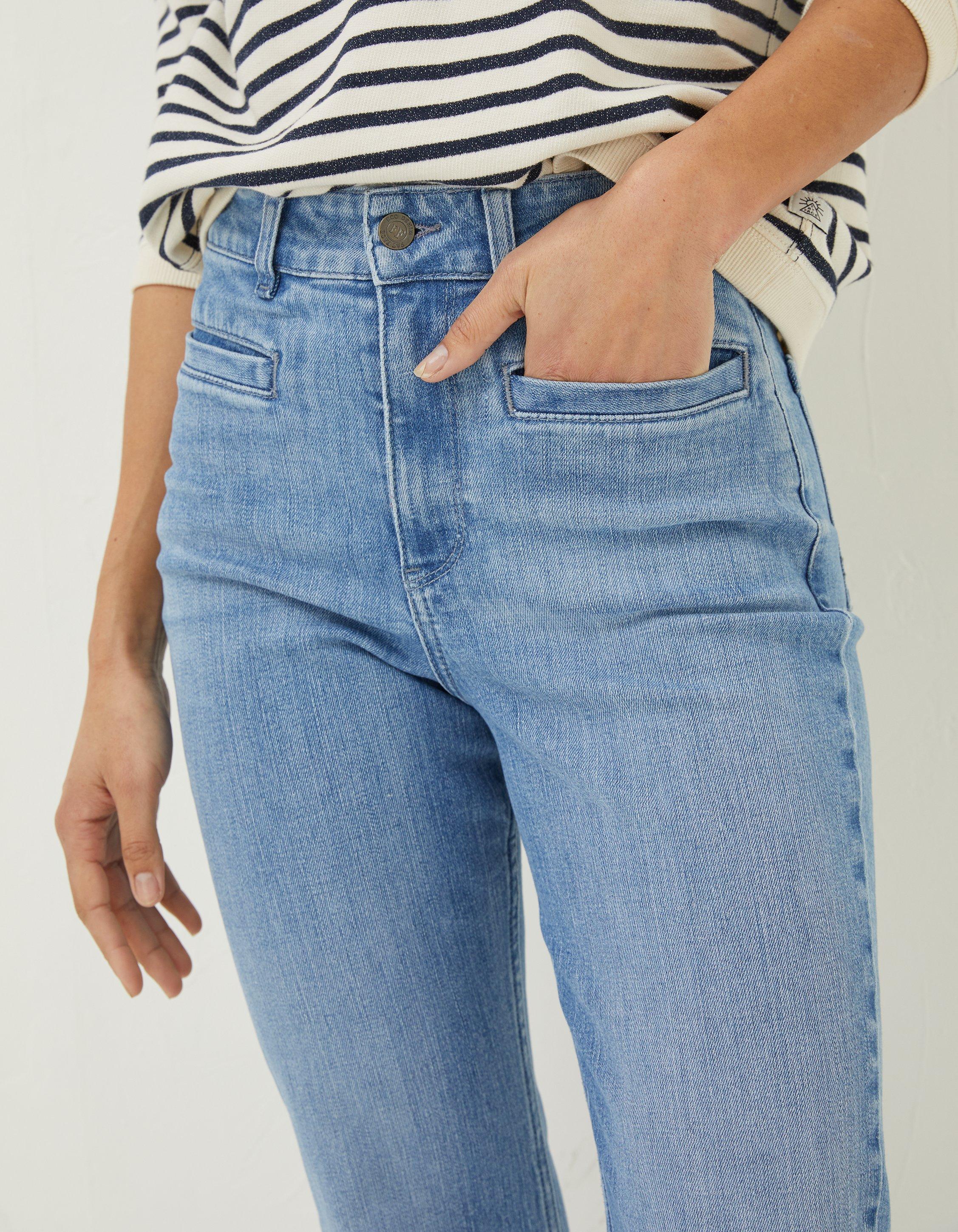 Buy Blue Stretch Flare Jeans from the Next UK online shop