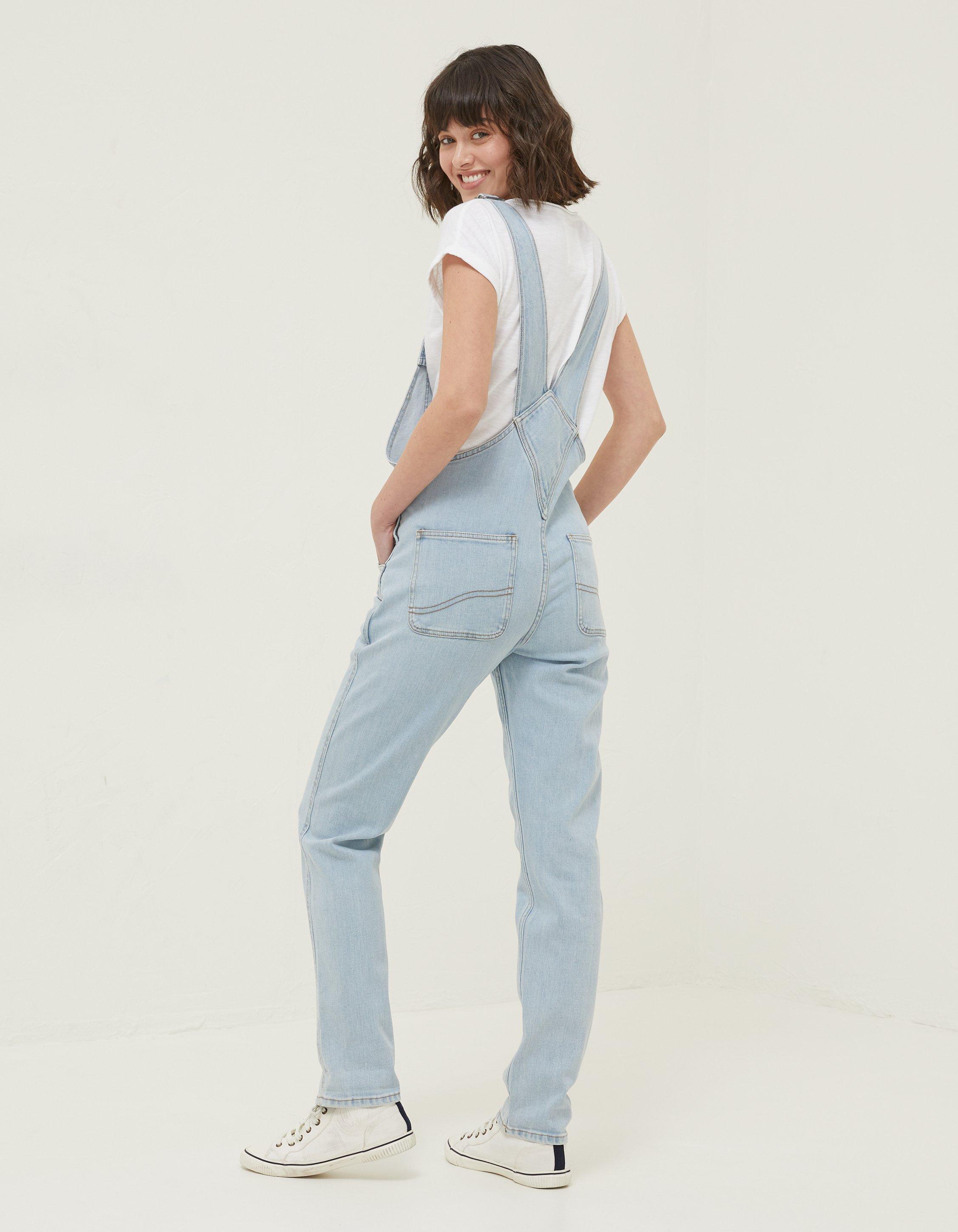 Womens light best sale blue dungarees