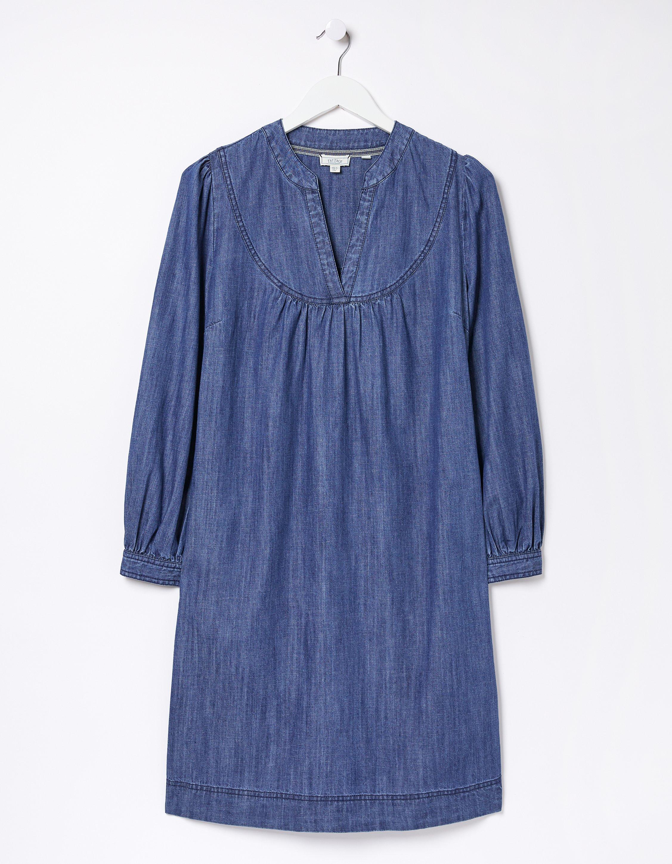 Fat face shop denim dress sale