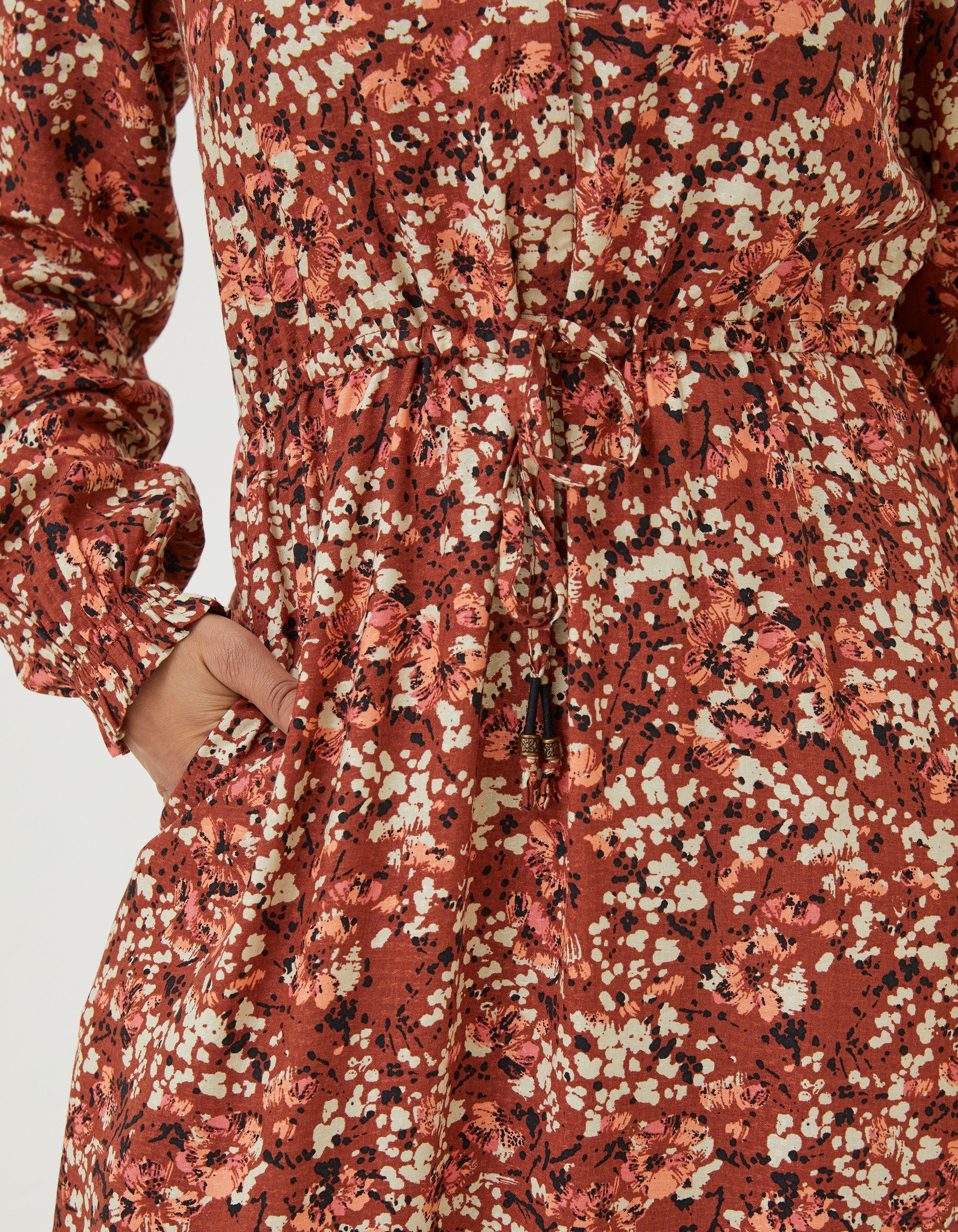 Joyce Blush Floral Print Maxi Dress