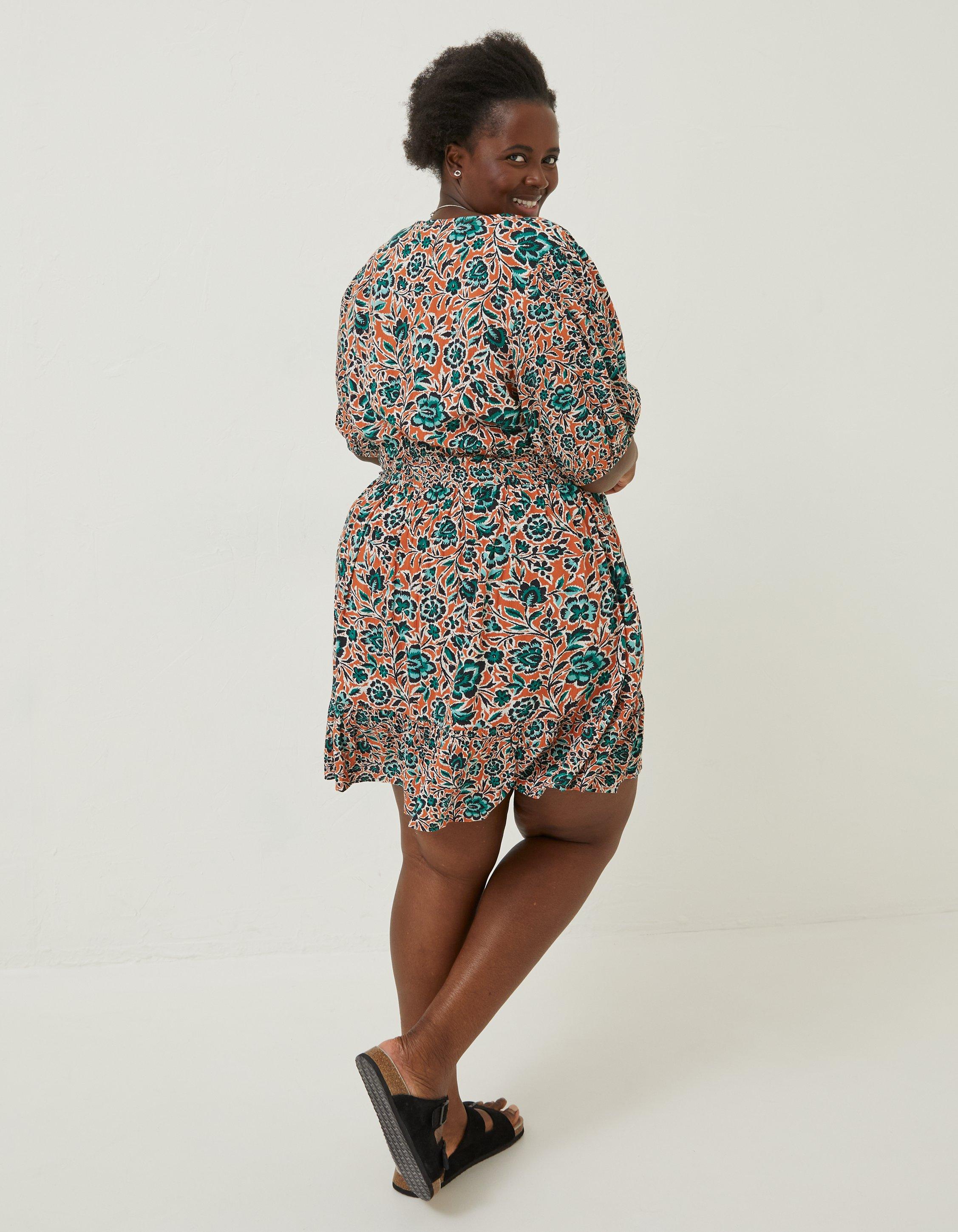 Floral wrap clearance tea dress