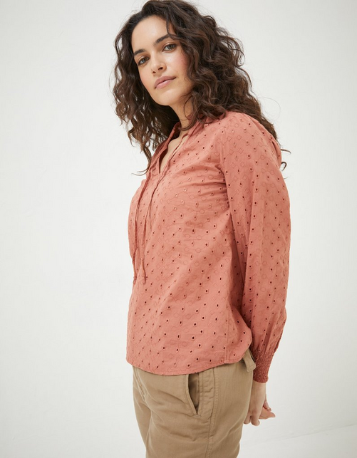 Nellie Broderie Blouse