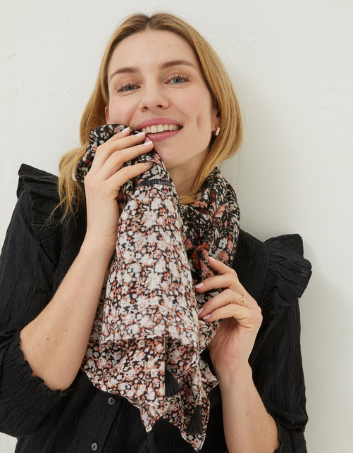 Brush Floral Scarf