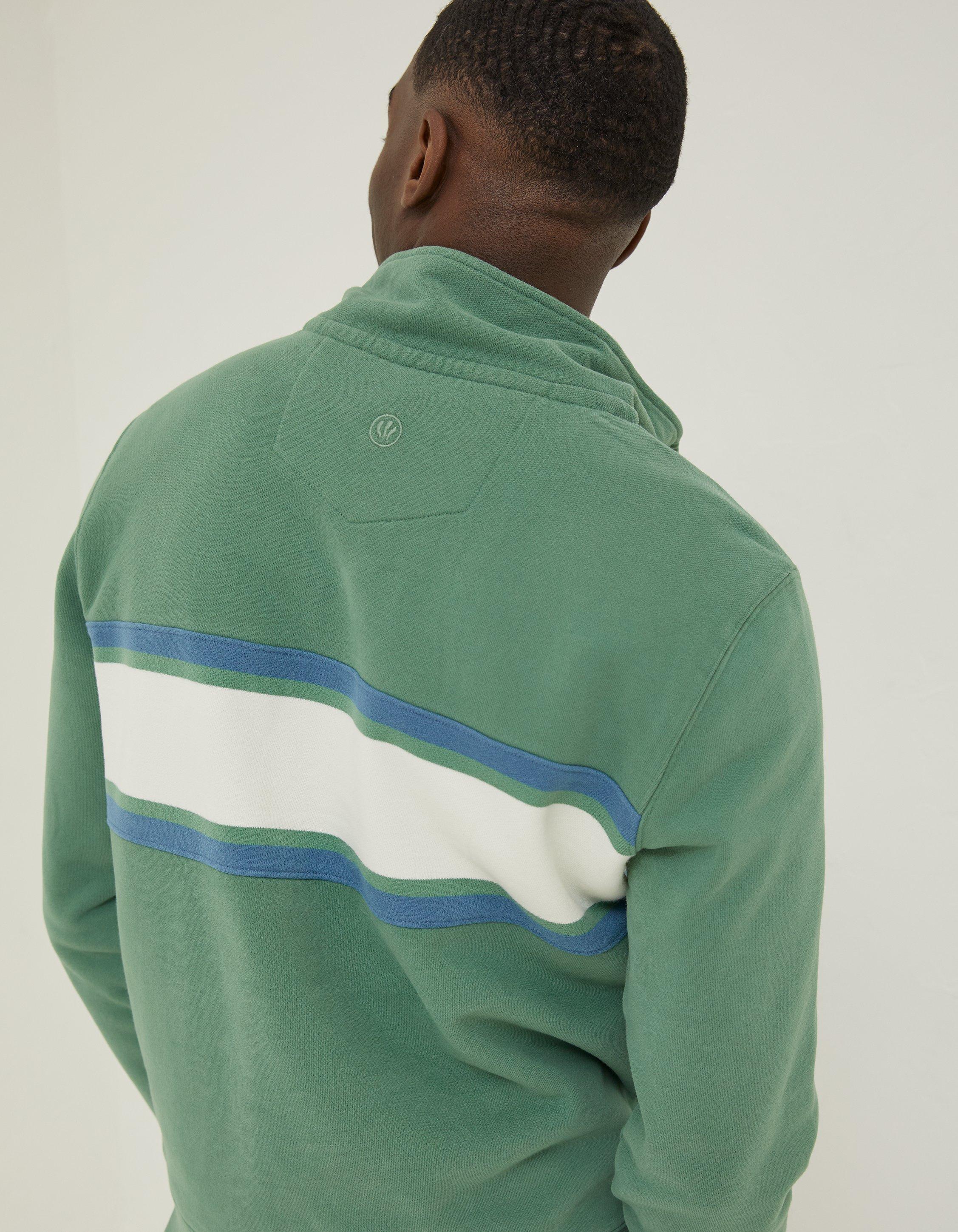 Fowey Stripe Half Neck Sweatshirt