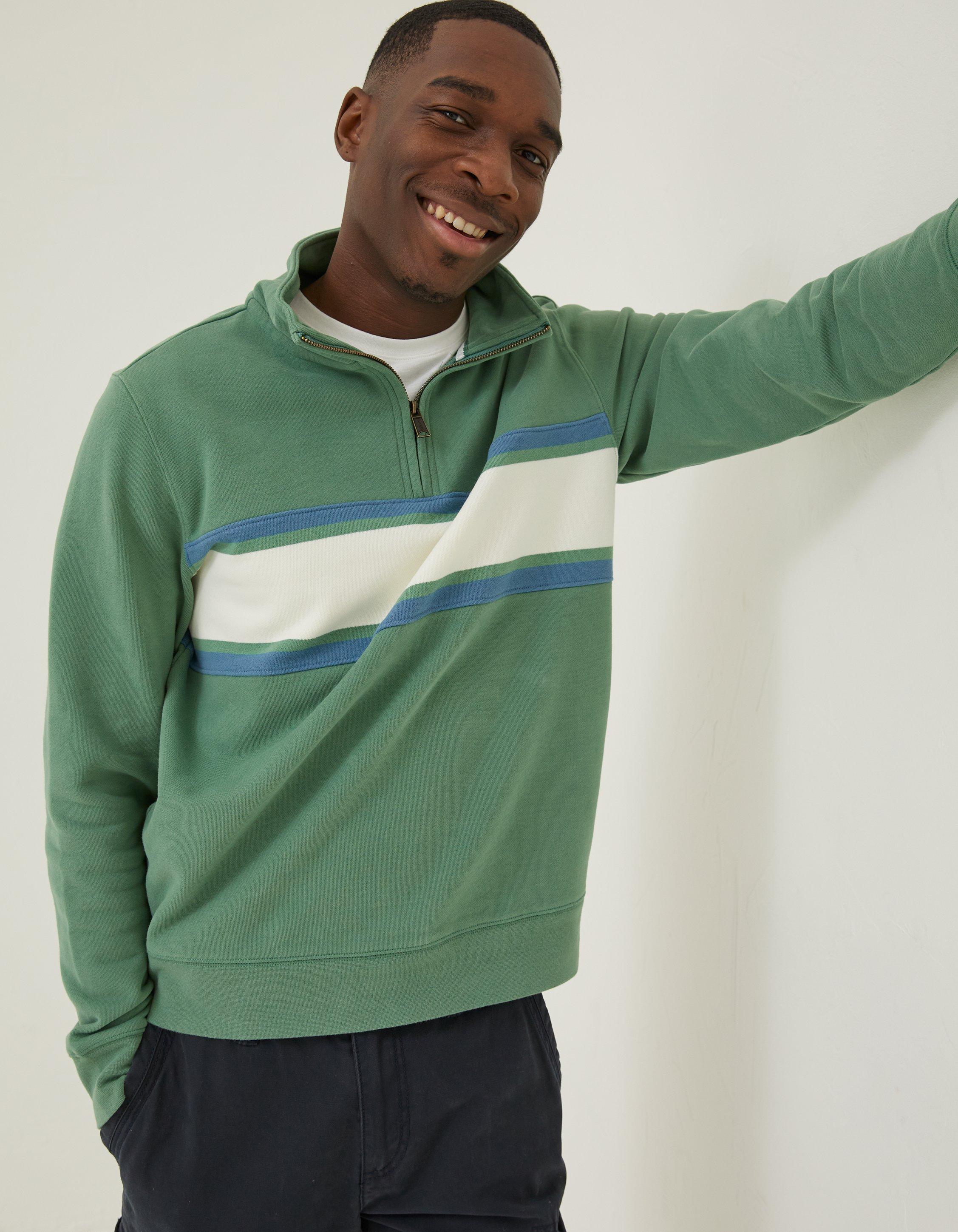 Fowey Stripe Half Neck Sweatshirt