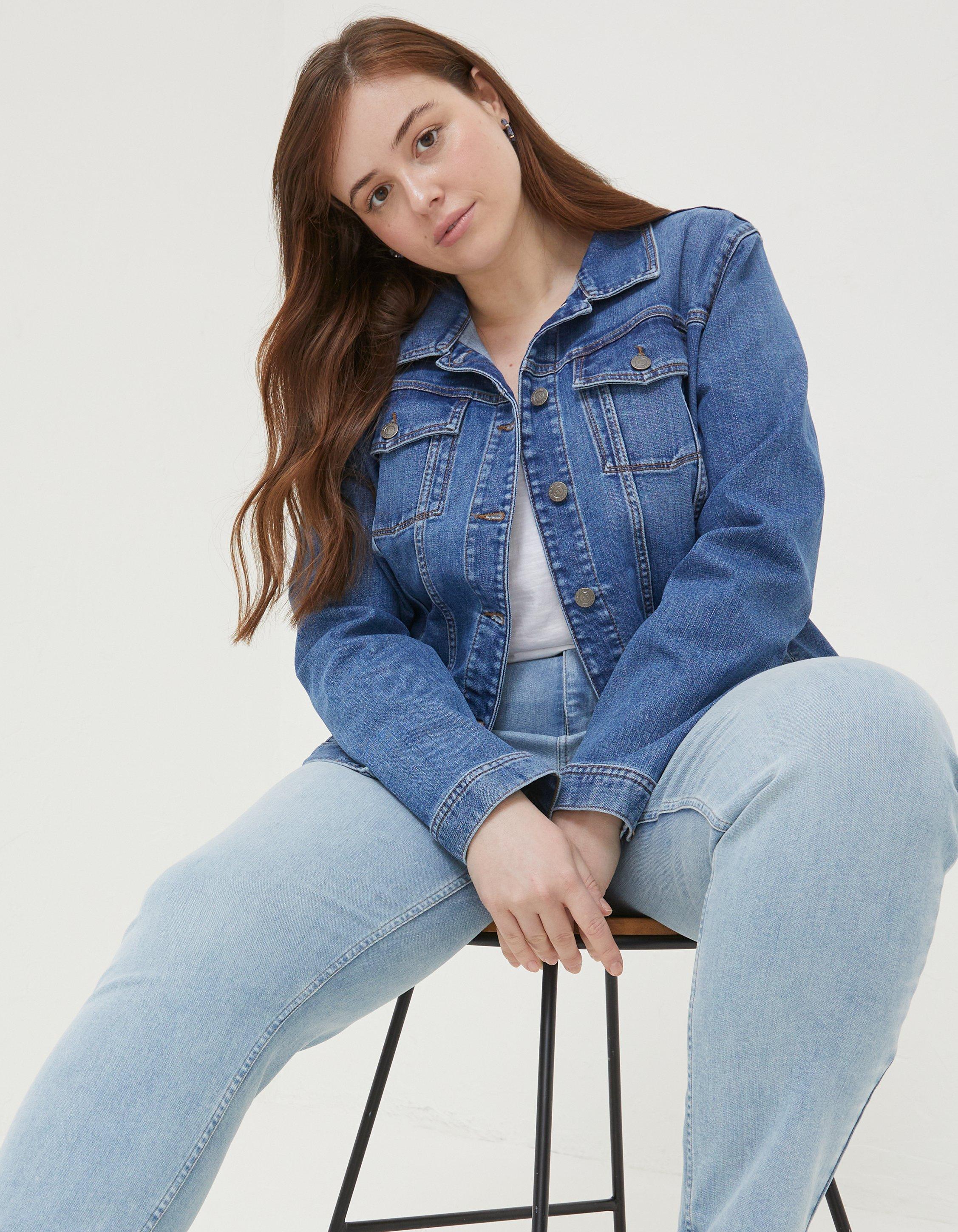 Denim best sale jacket woman