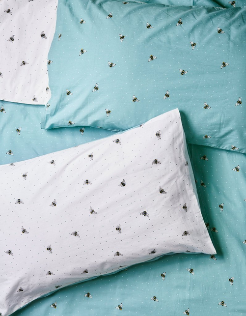 Bee Print Single Bedding Set