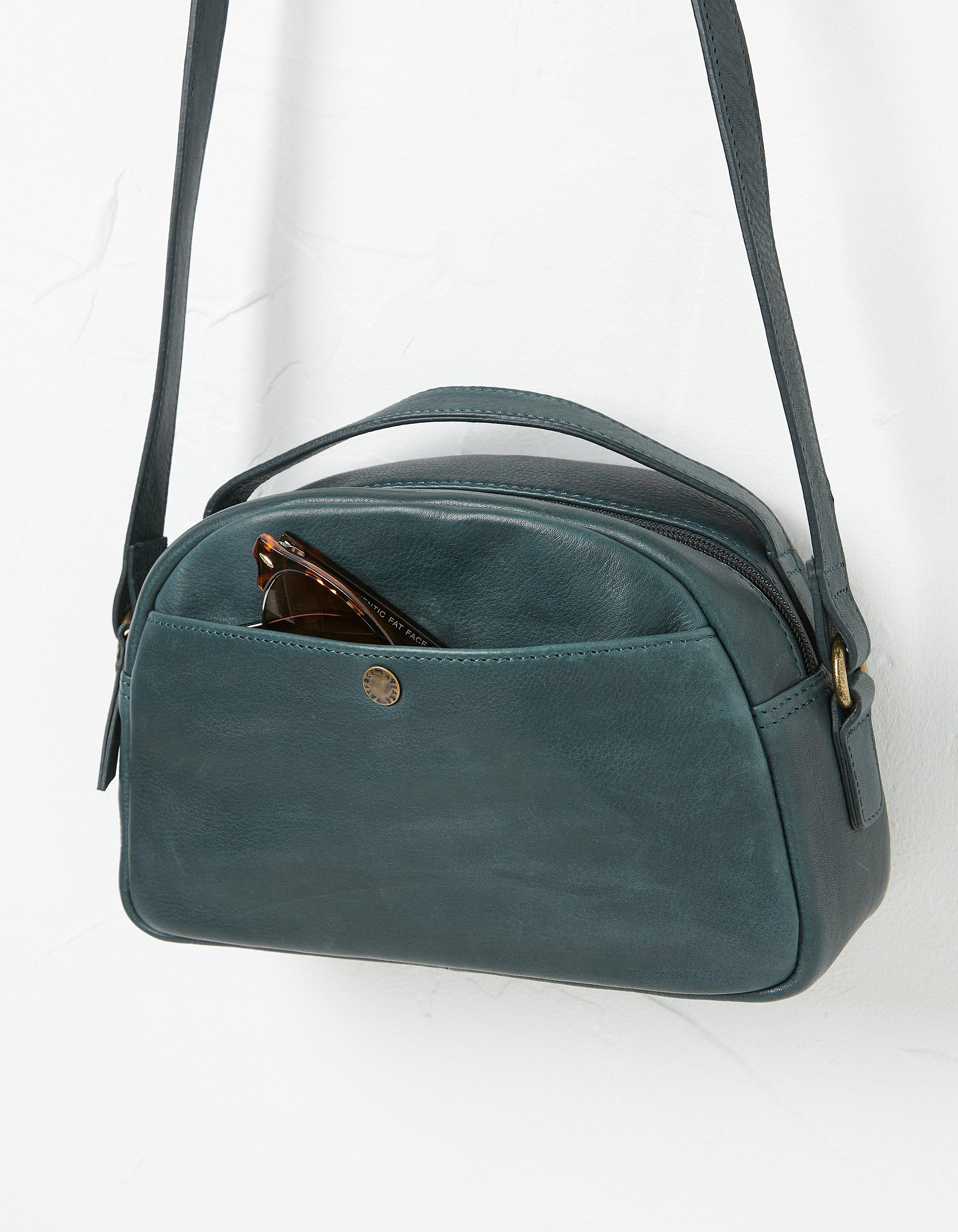  Other Stories Small Crescent Leather Bag in Black