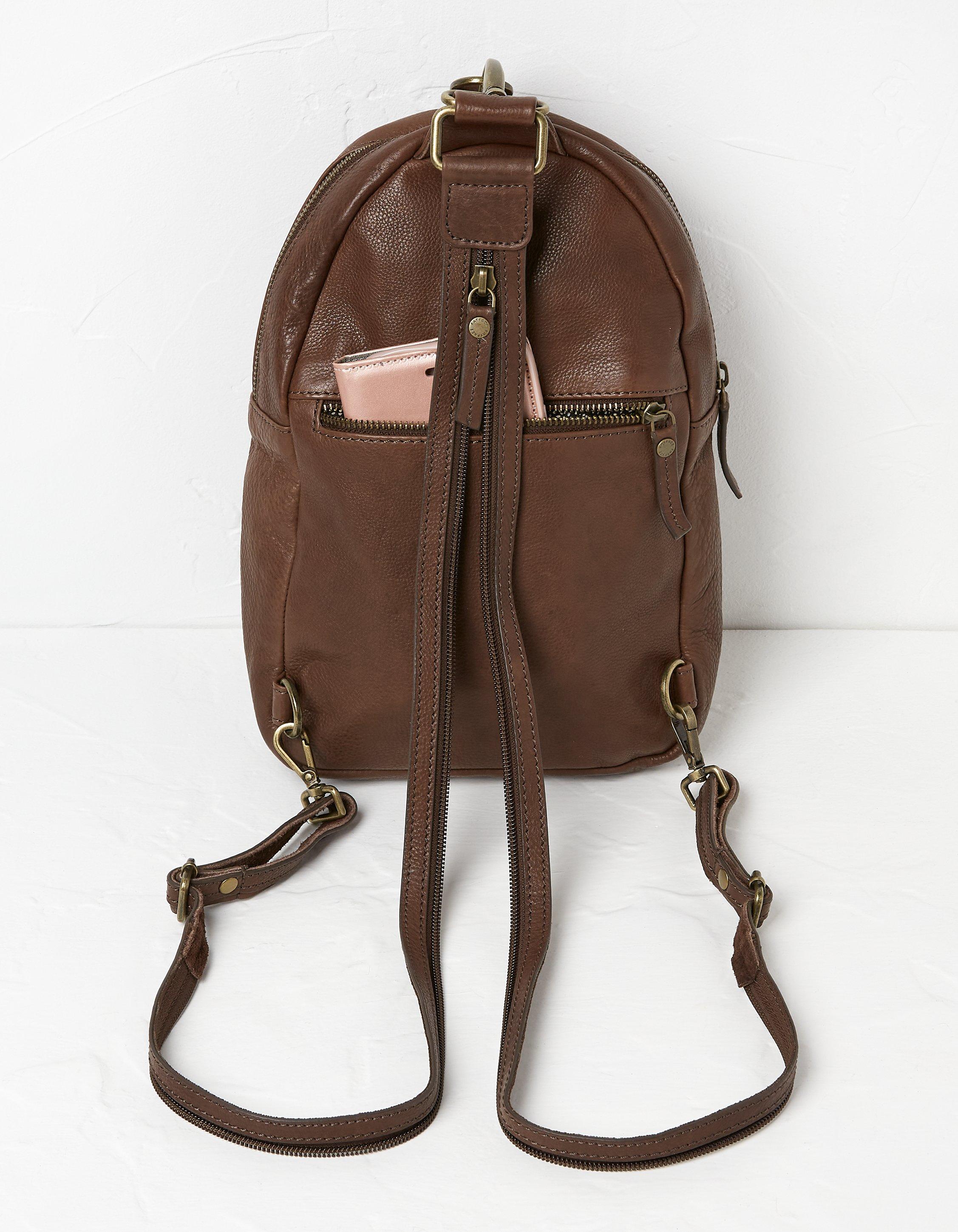 Fat face hotsell leather rucksack