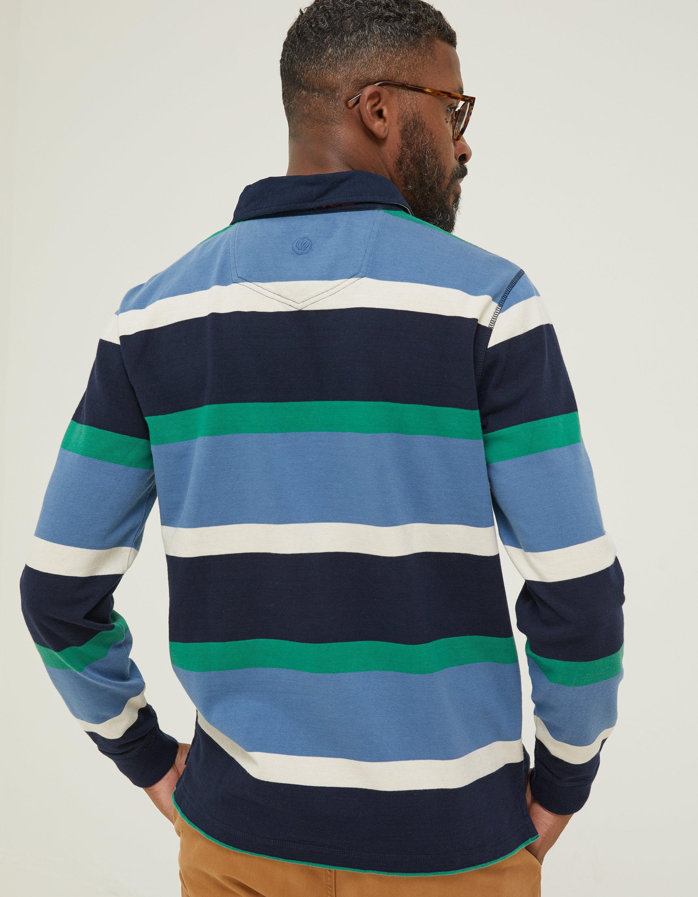 Striped Rugby Polo Shirt