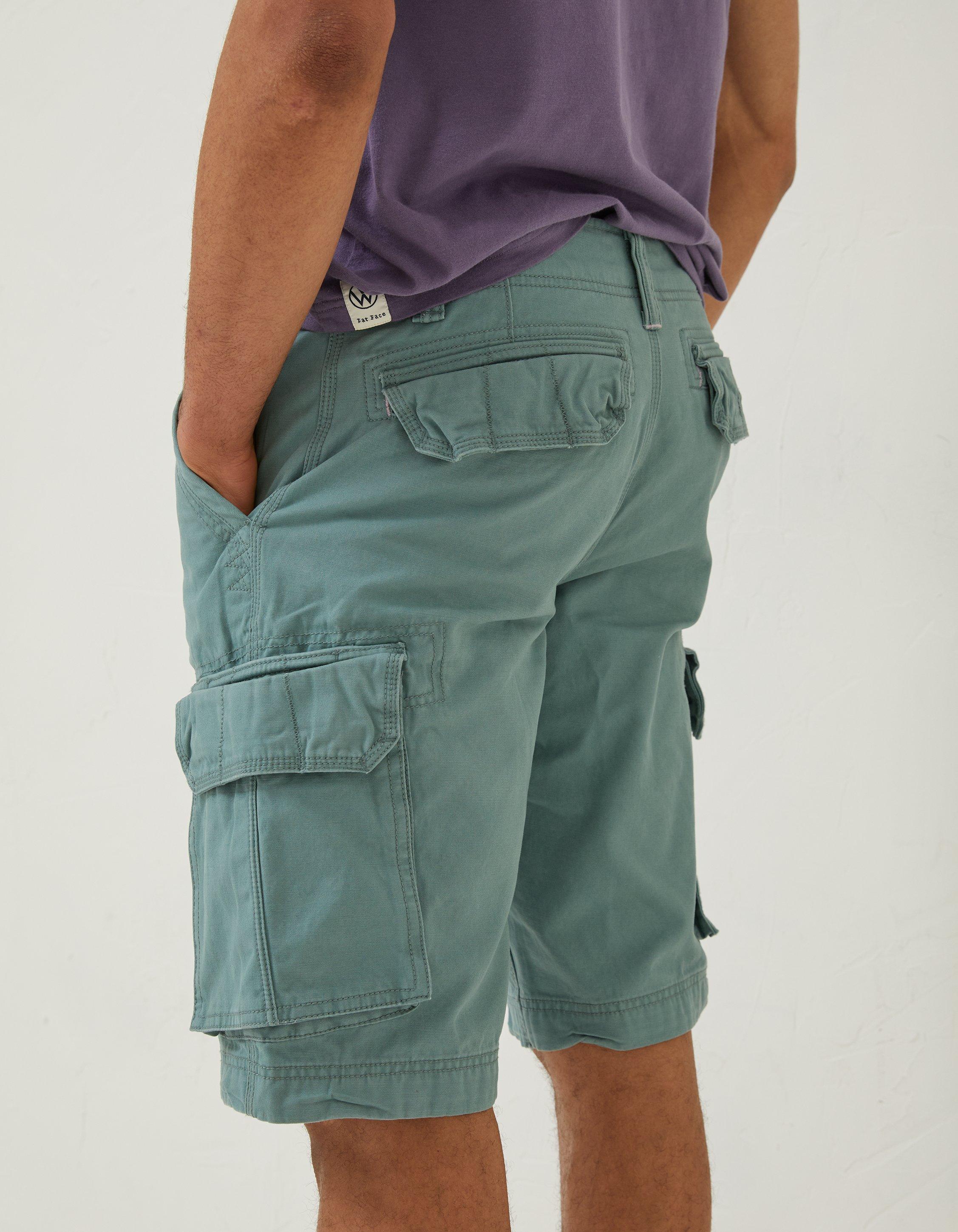 Long cargo shop shorts for men