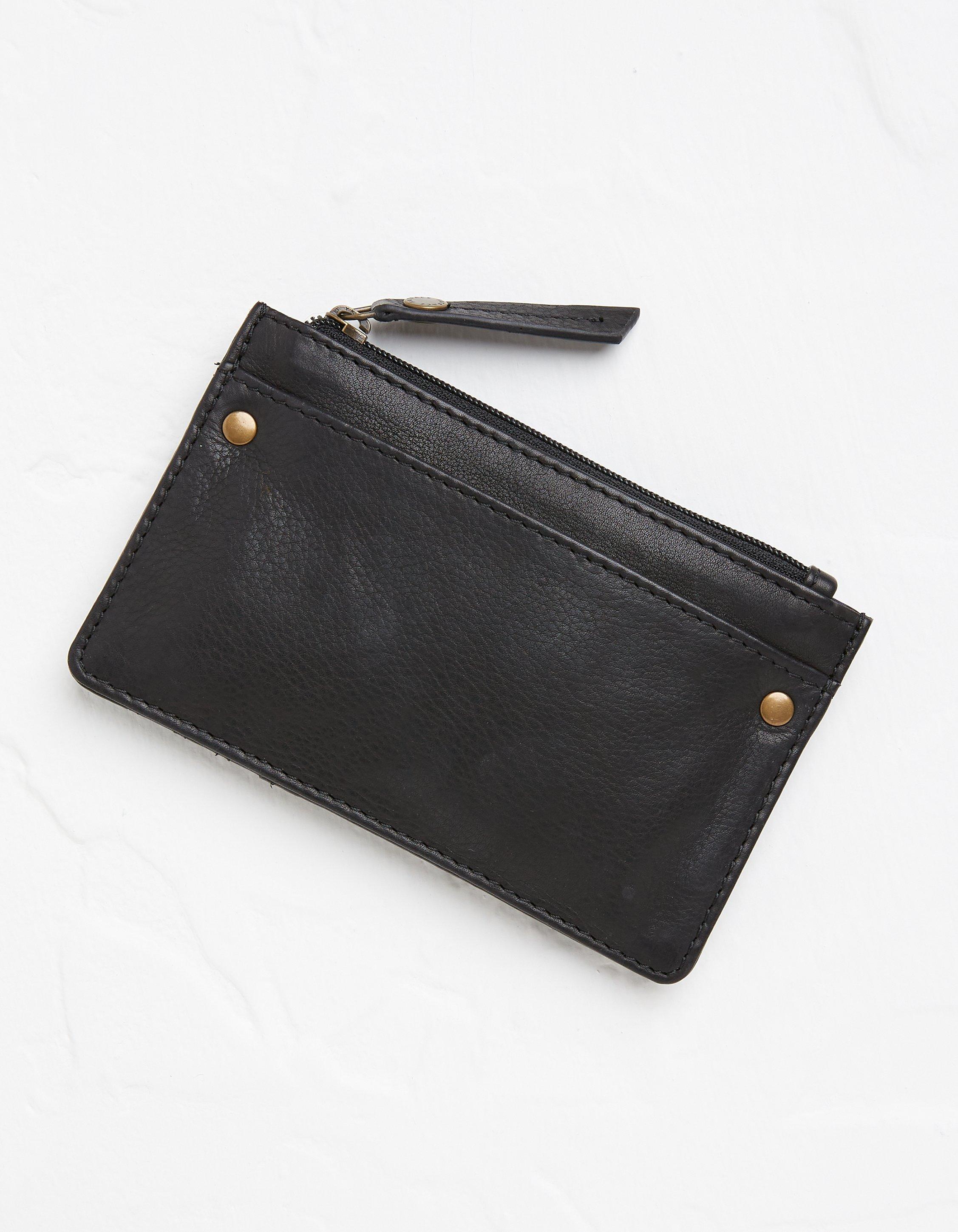 Plain Leather Black Card Holder Wallet