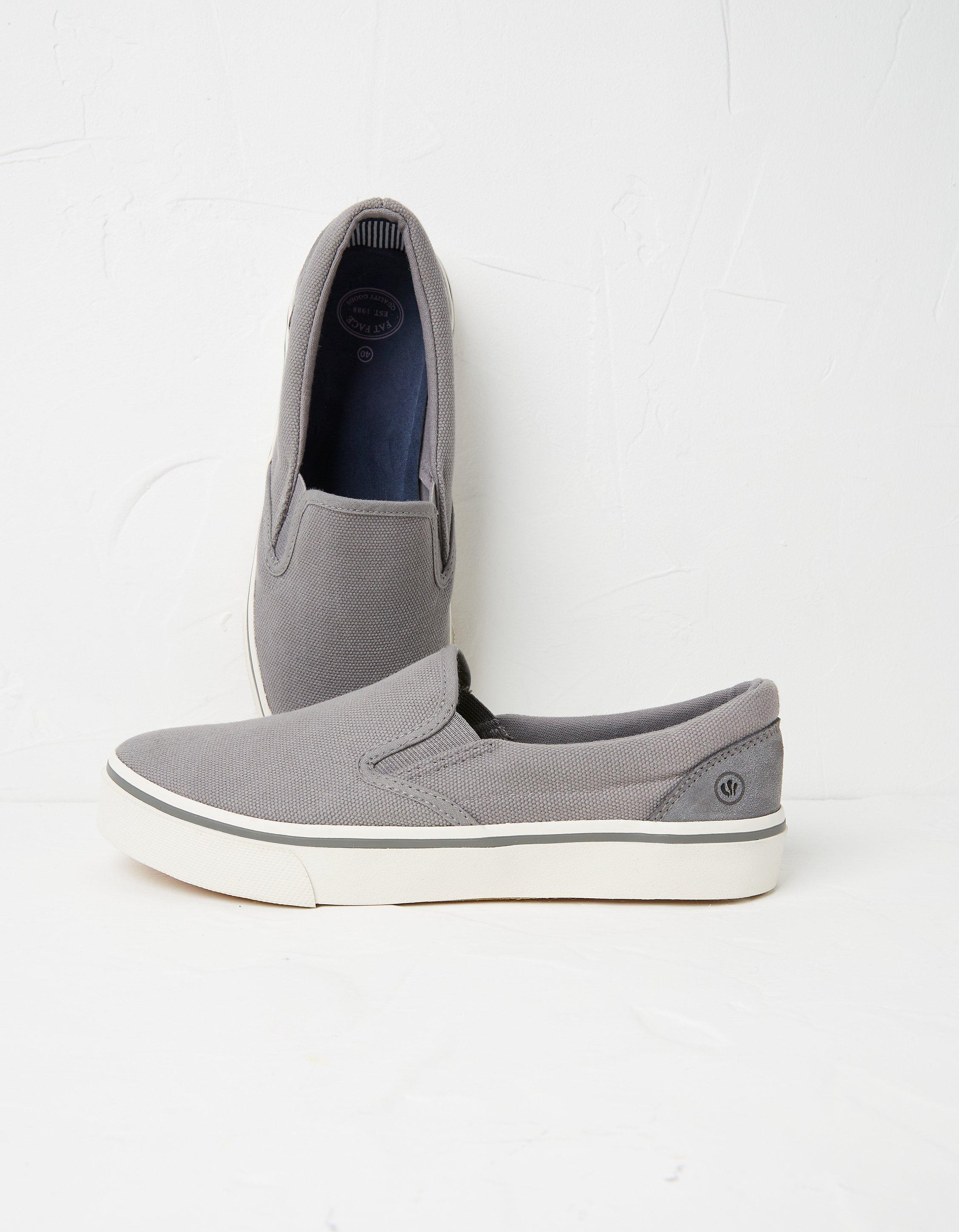 Flat slip on store trainers