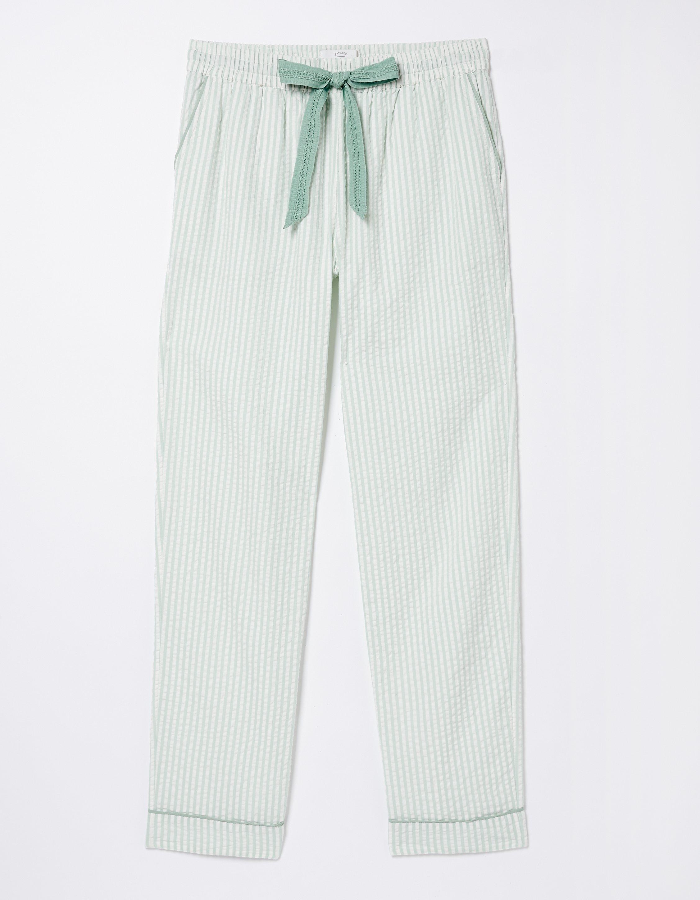 Seersucker Stripe Bottoms Nightwear Pajamas FatFace