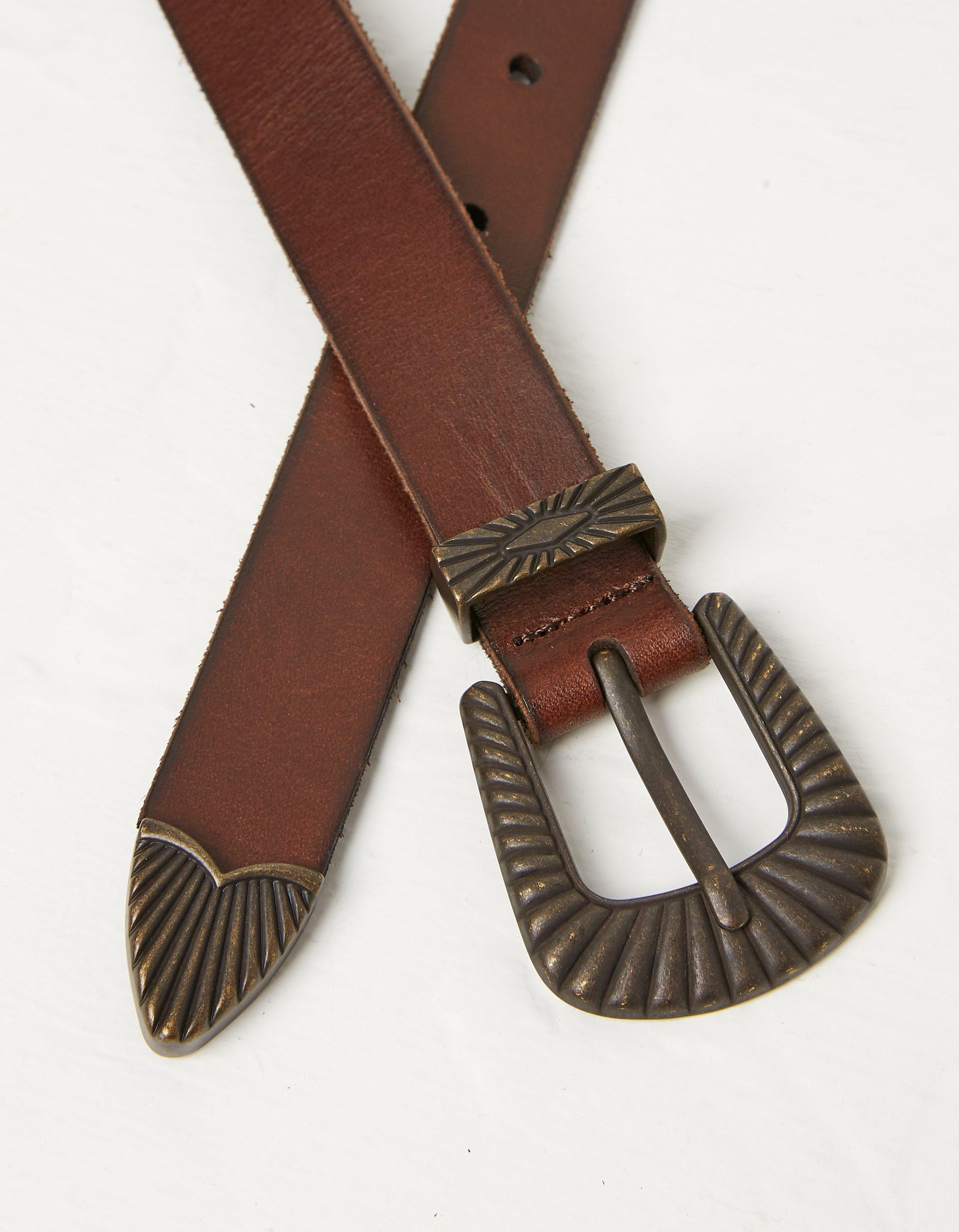 Womens Leather Western Belt