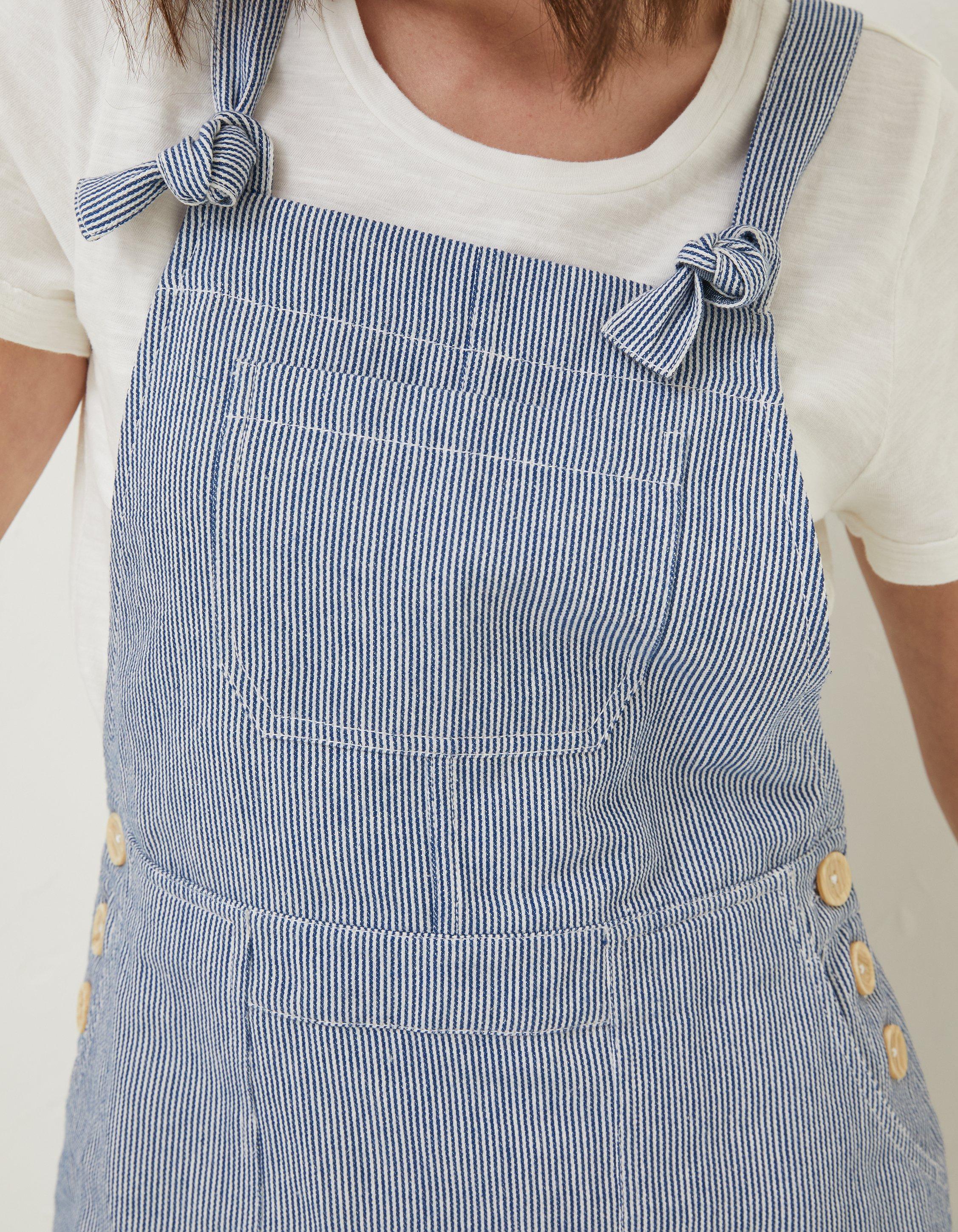 Striped pinafore clearance