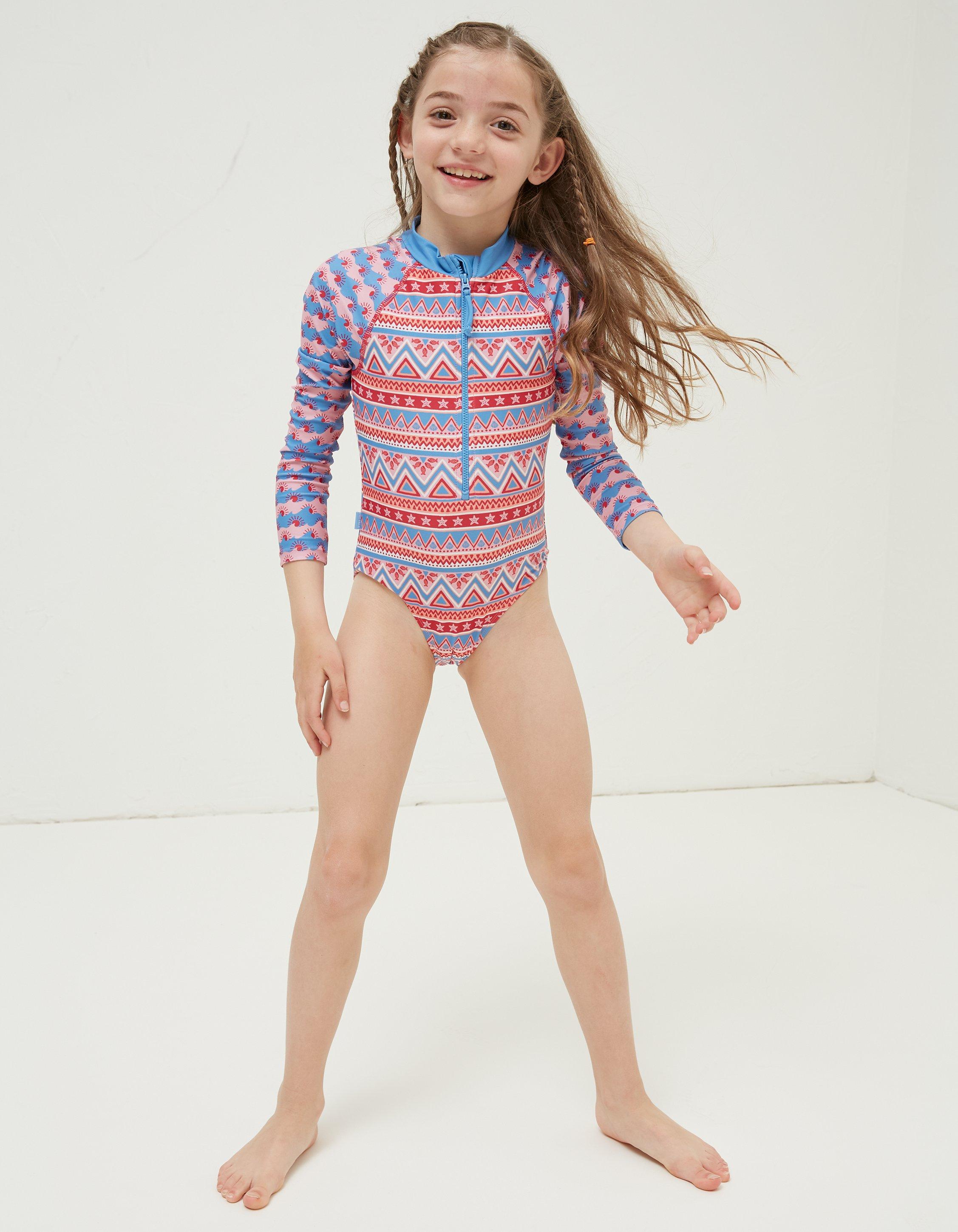 Swimsuit long sleeve on sale girl