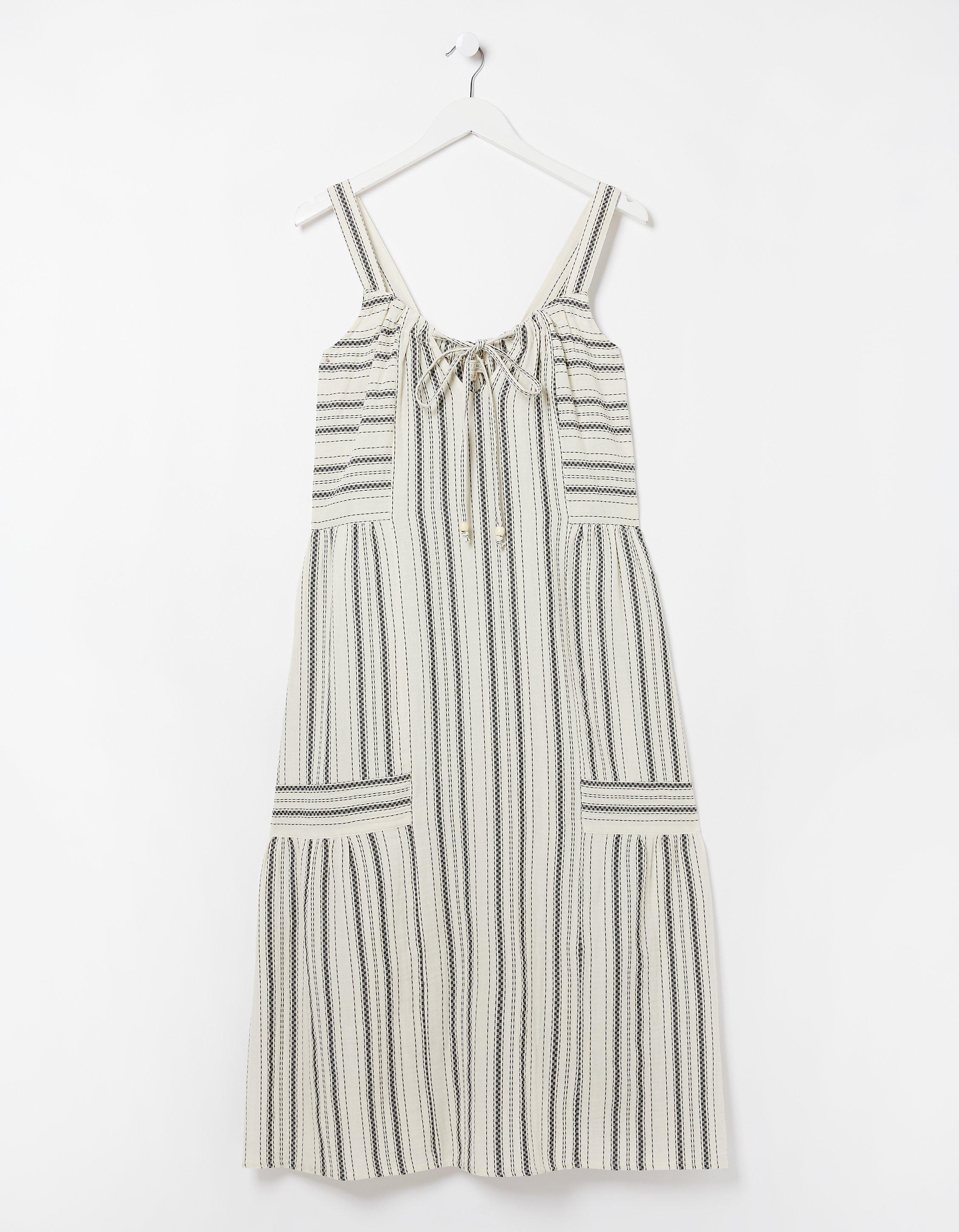 Fat face 2024 striped dress