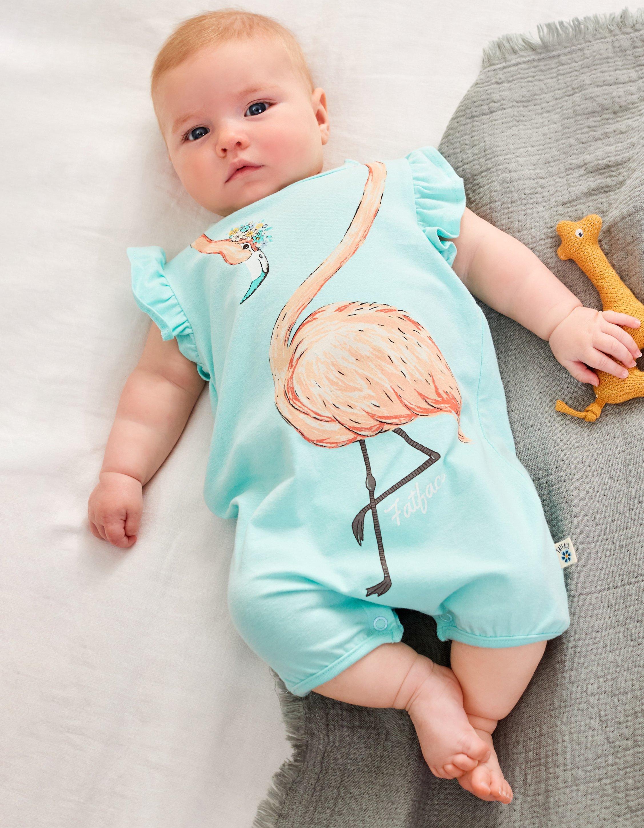 Baby girl shop flamingo romper