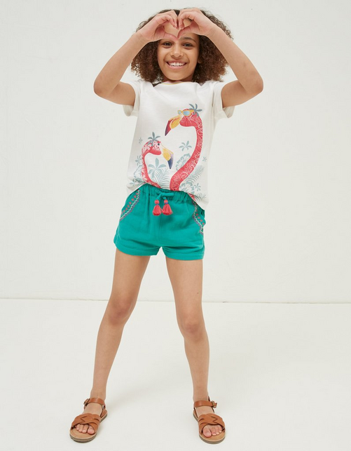 Kid’s Lyla Embroidered Shorts