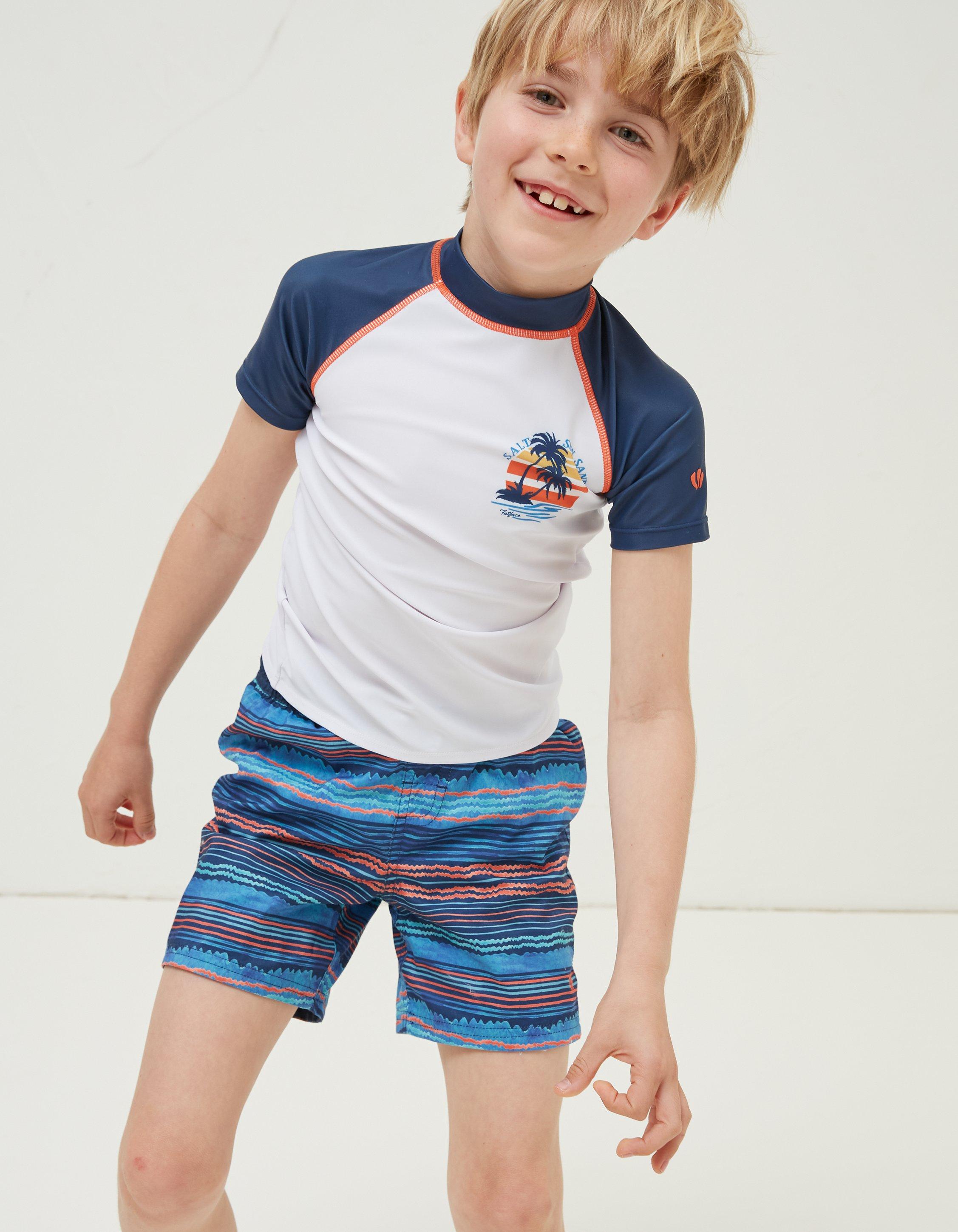 Boys white hot sale rash vest