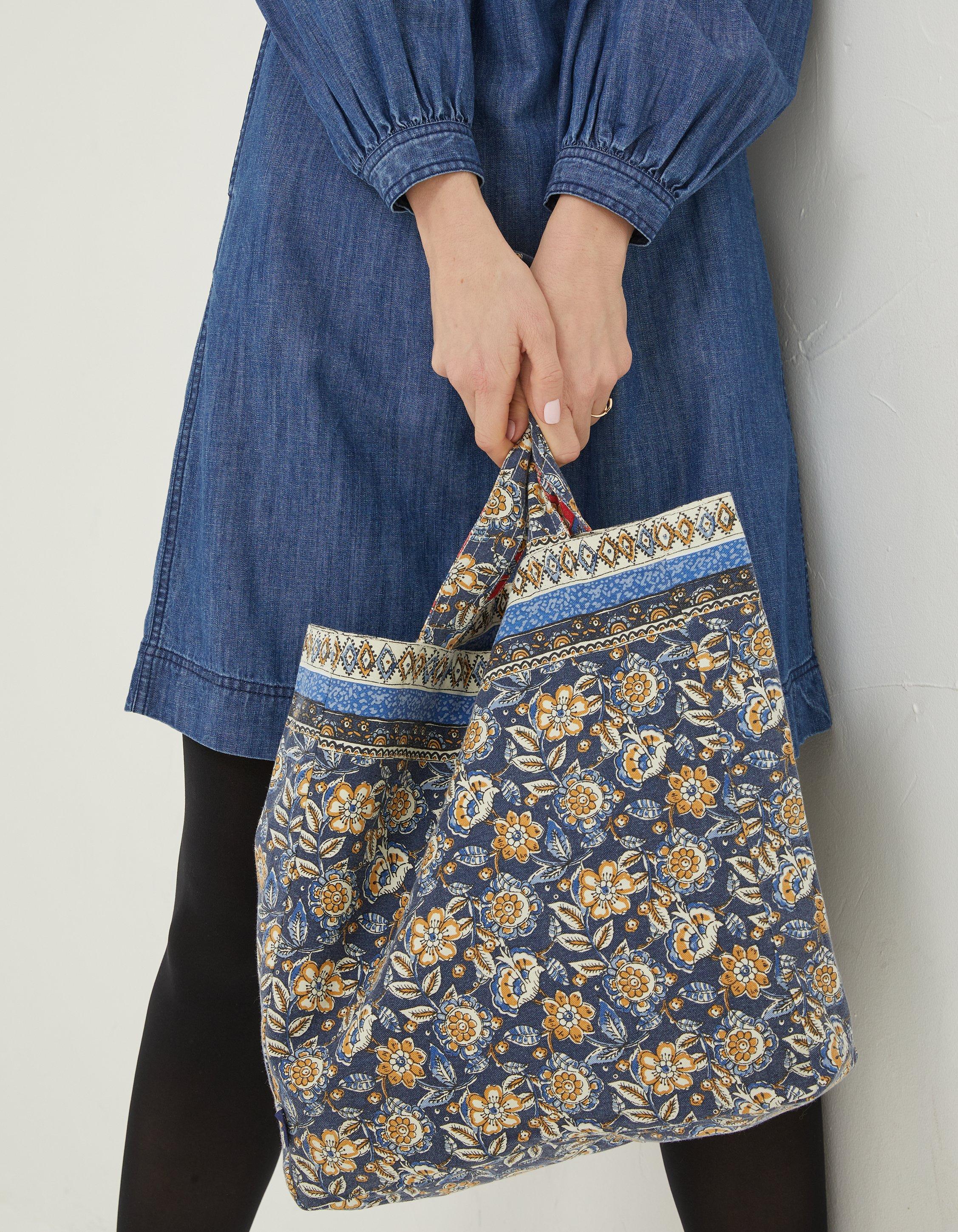 Blue on sale floral bag