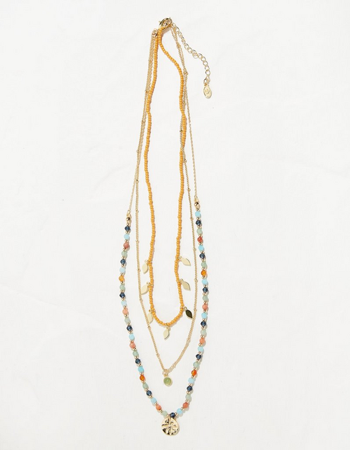 Bead Layered Necklace