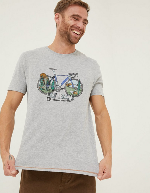 Mens National Forest Painted Bike T-Shirt